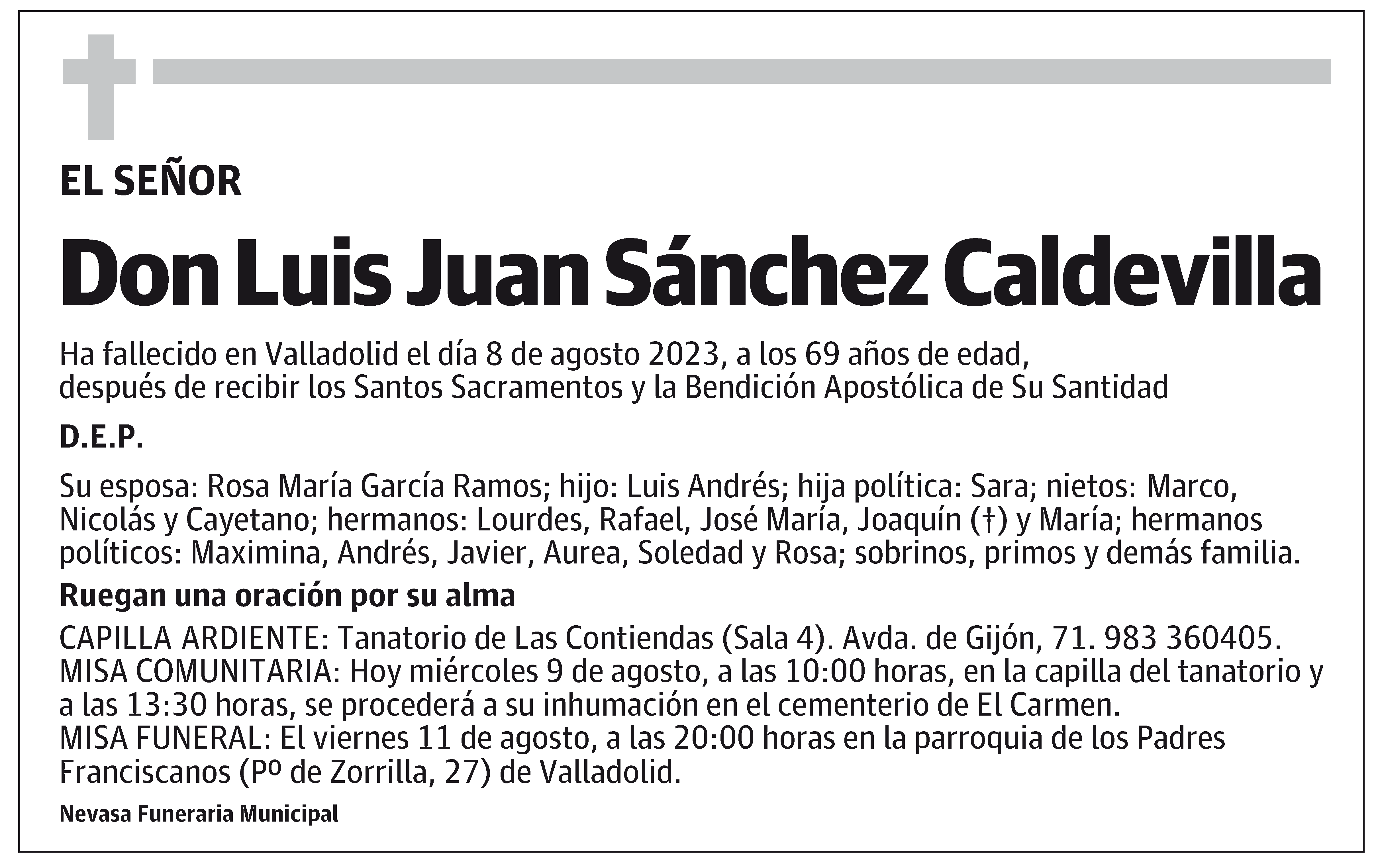 Luis Juan Sánchez Caldevilla