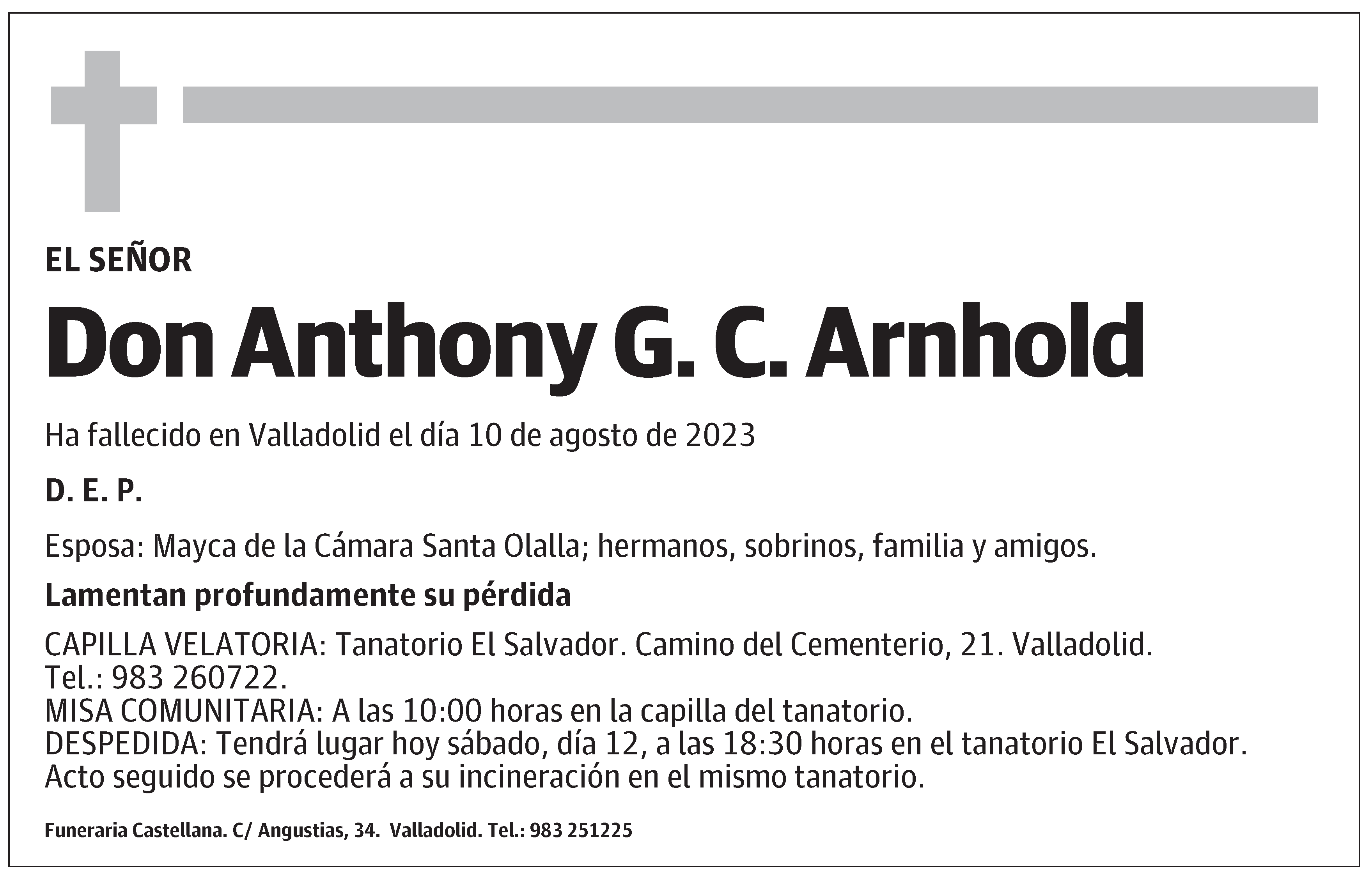 Anthony G. C. Arnhold