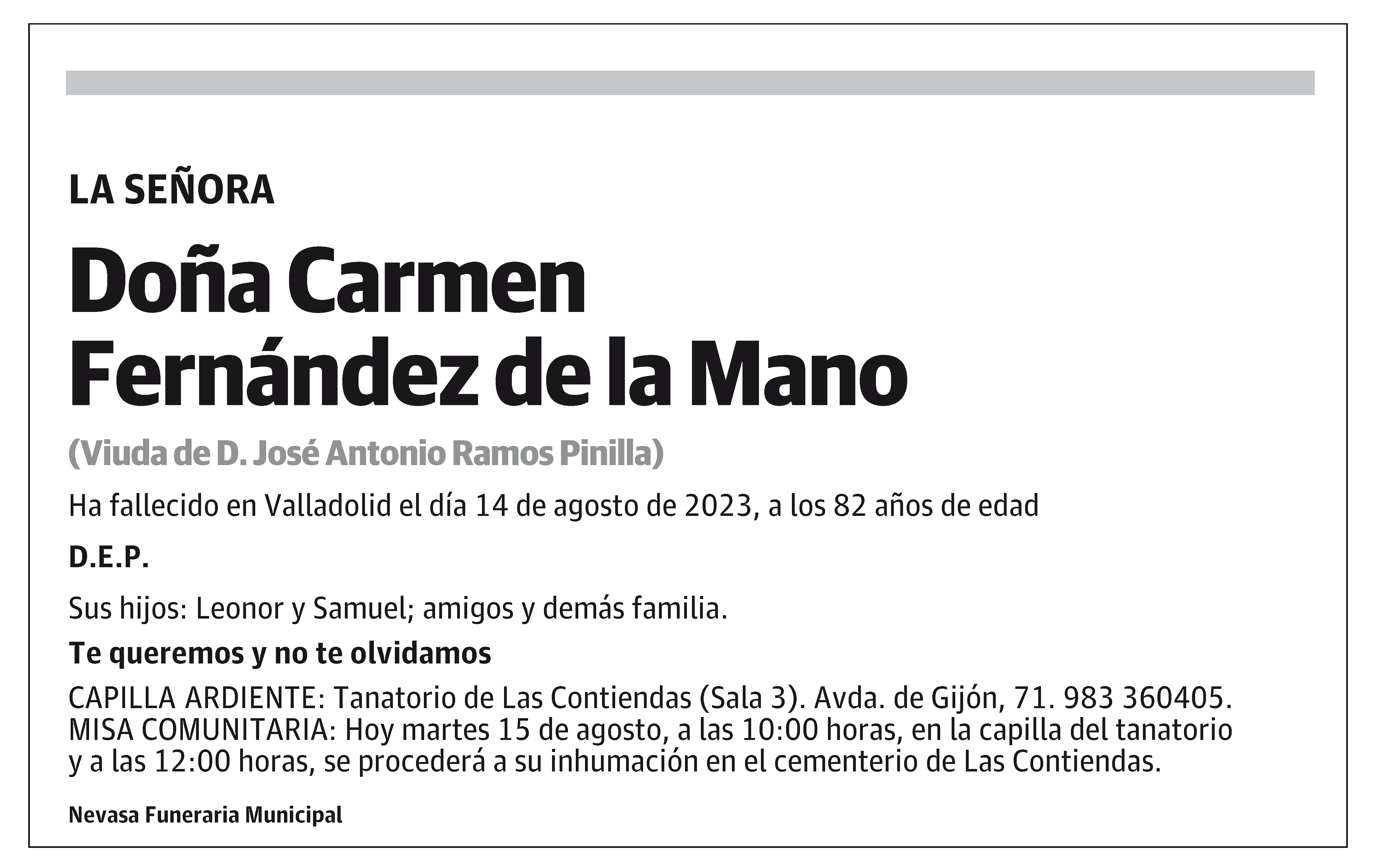Carmen Fernández de la Mano