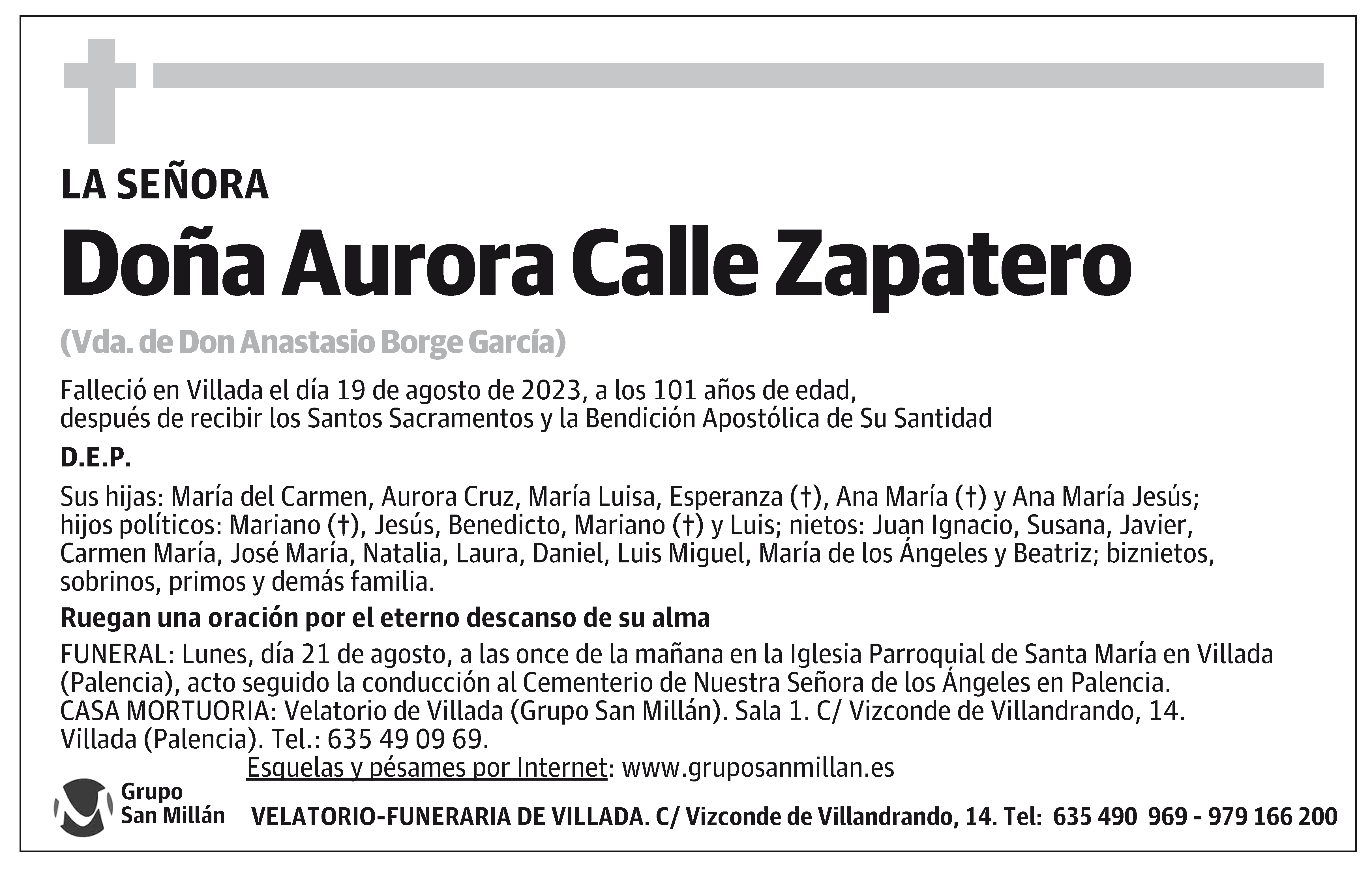 Aurora Calle Zapatero