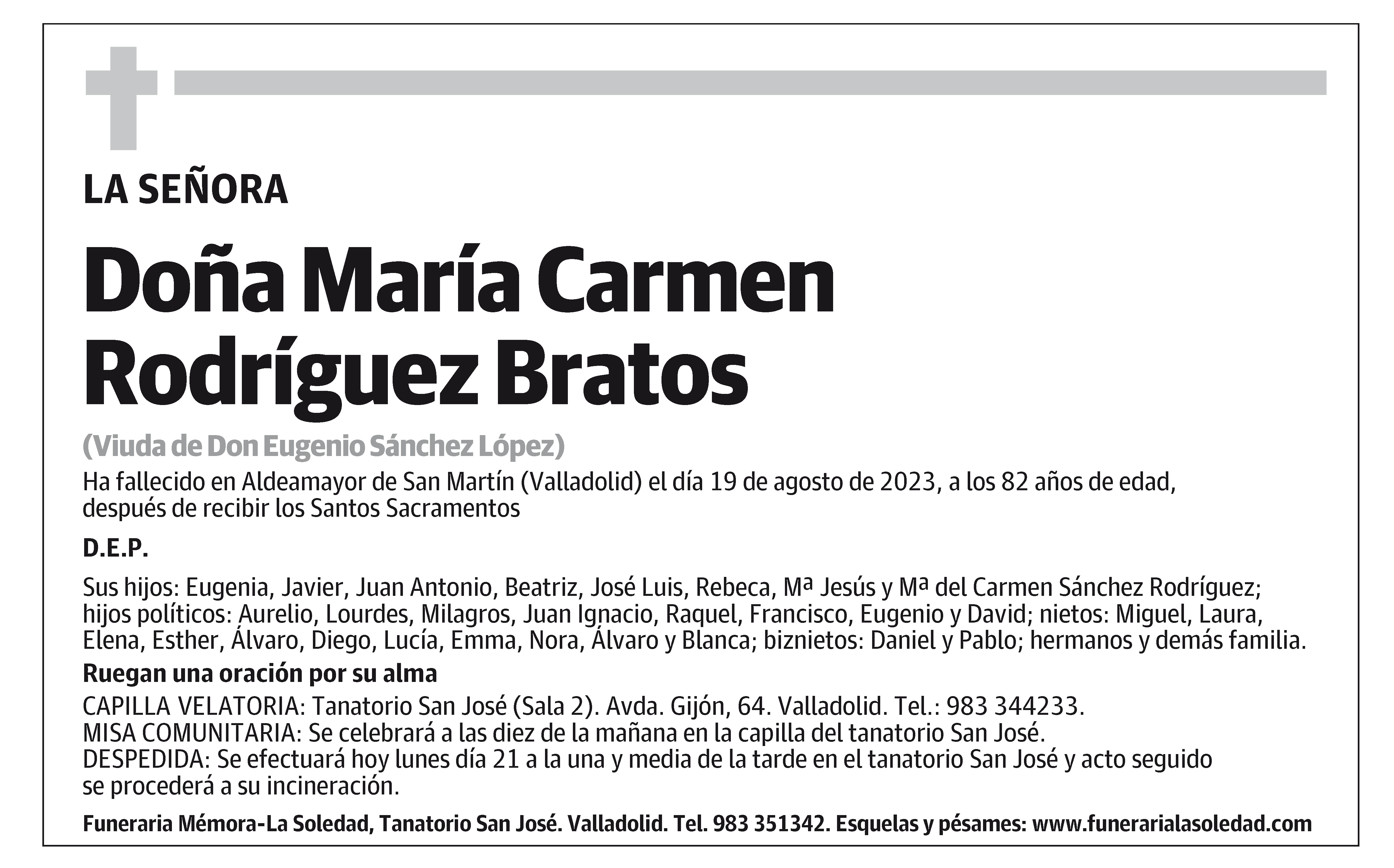 María Carmen Rodríguez Bratos