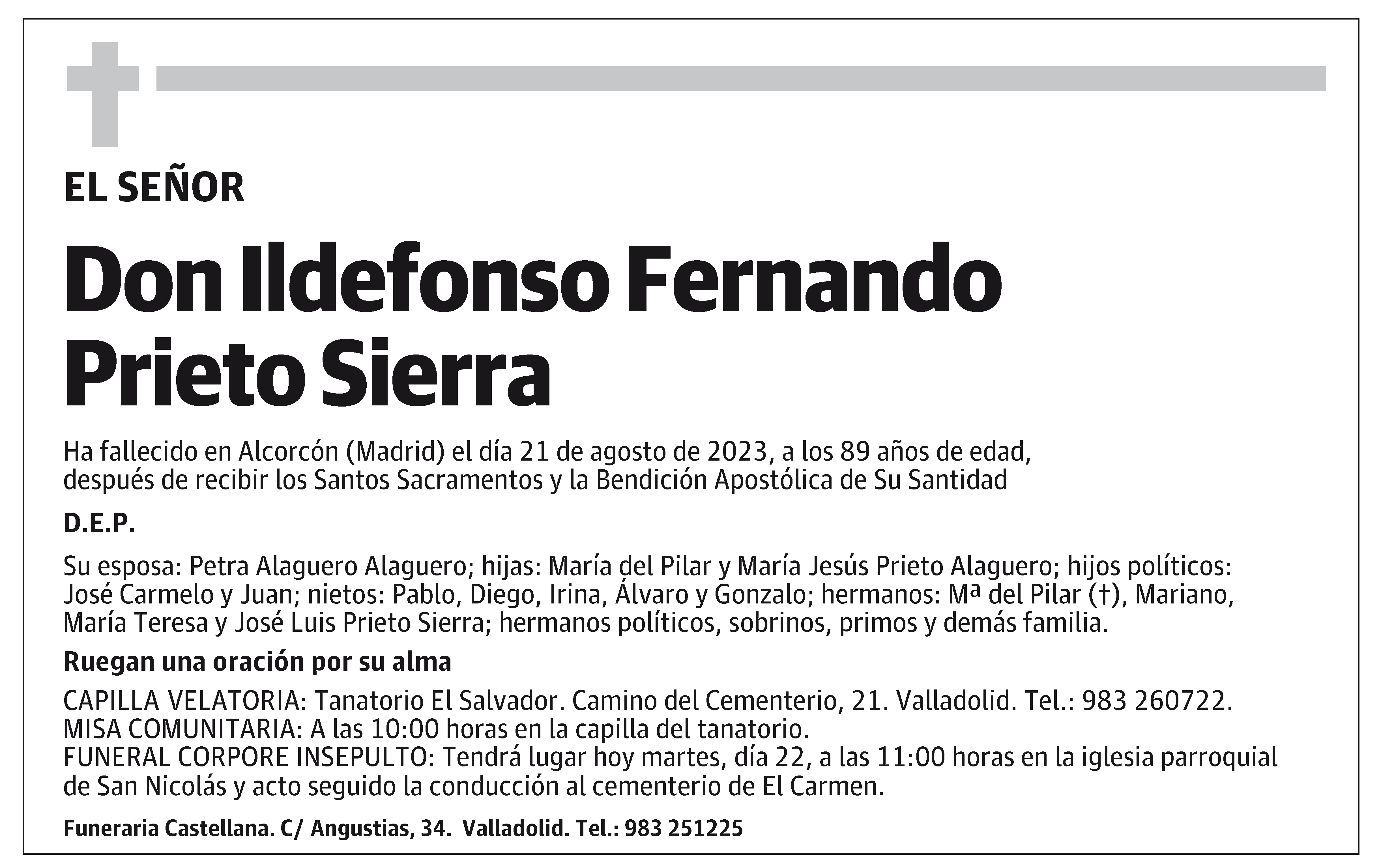 Ildefonso Fernando Prieto Sierra