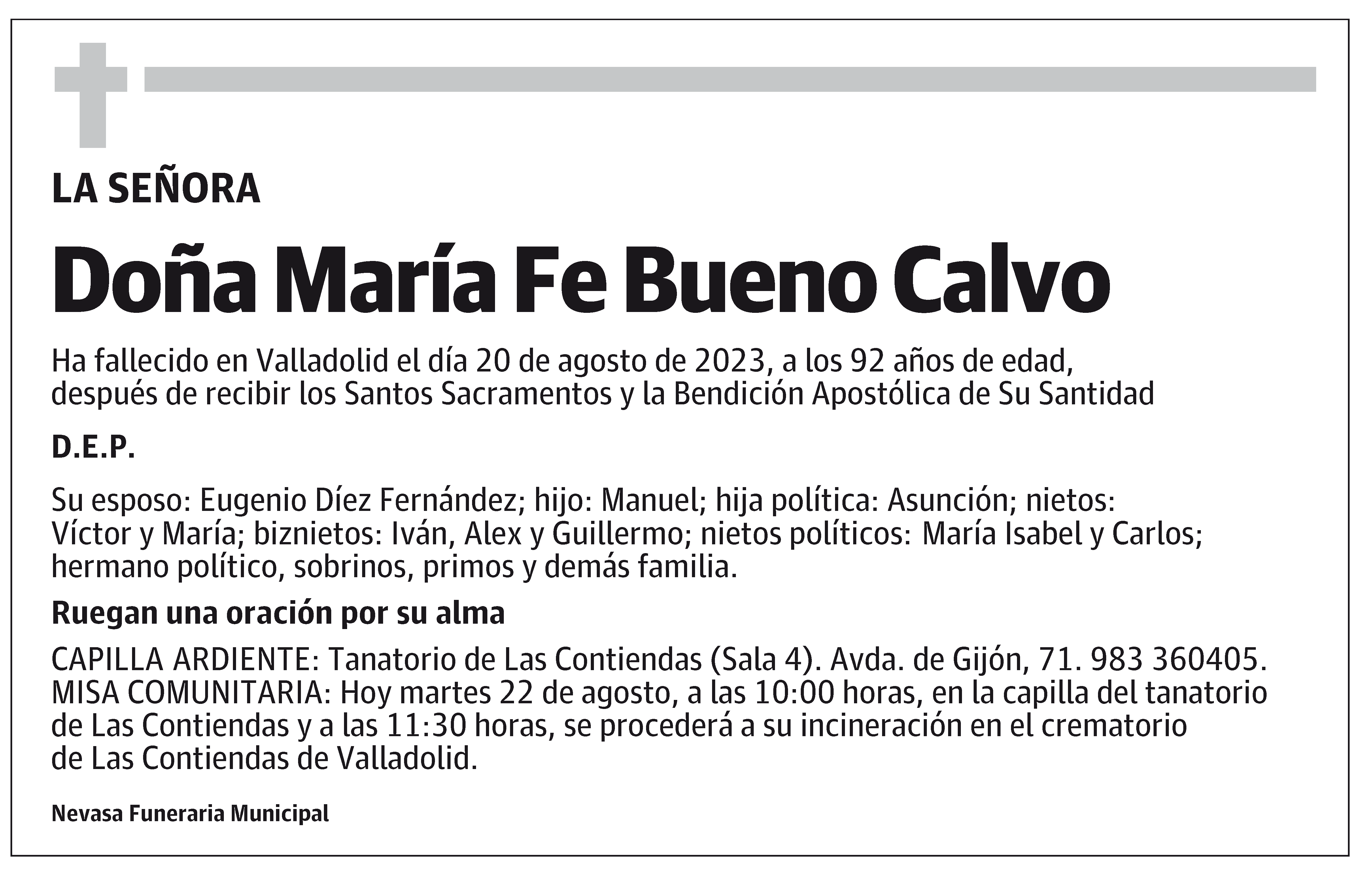 María Fe Bueno Calvo
