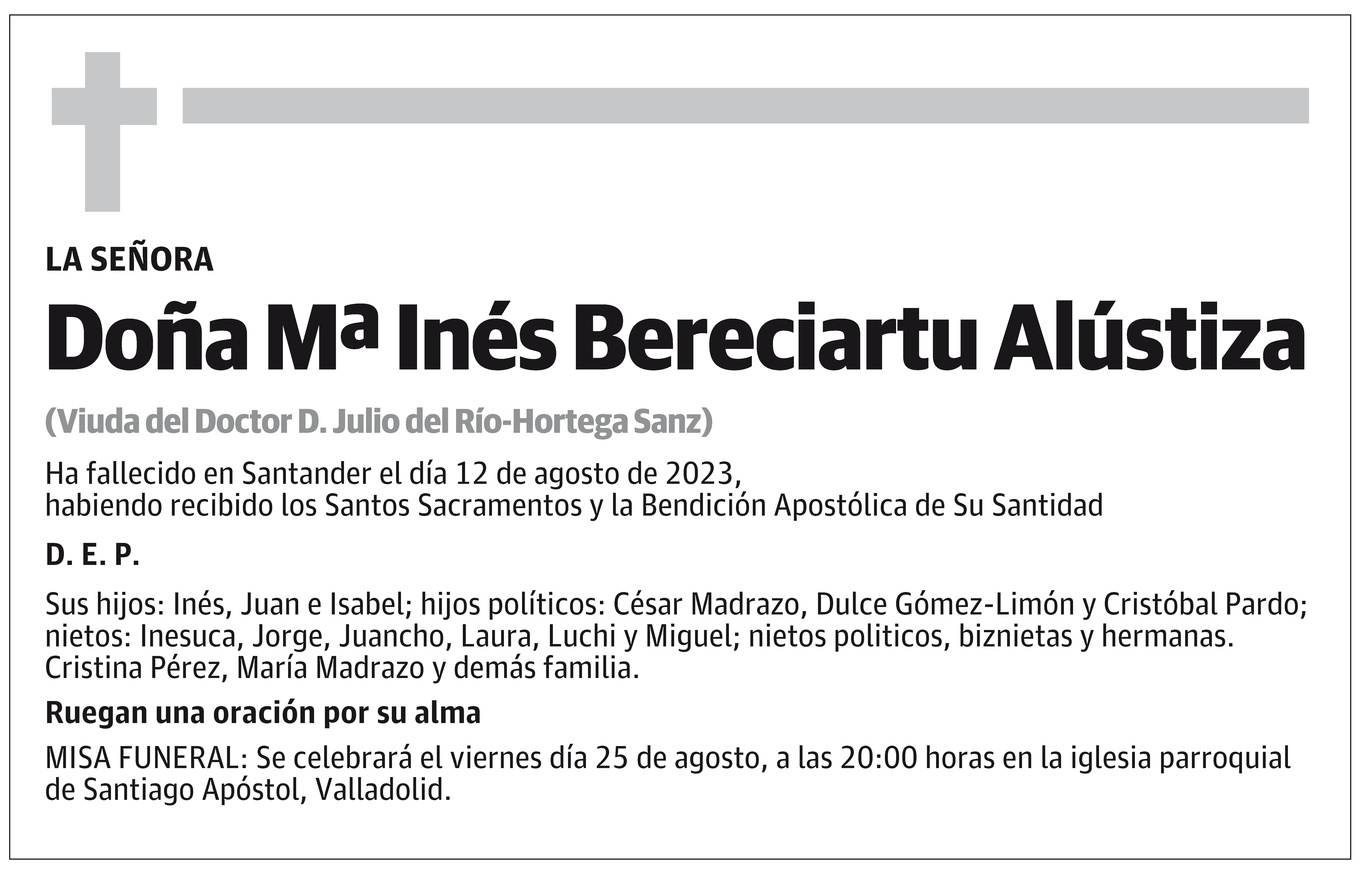 Mª Inés Bereciartu Alústiza