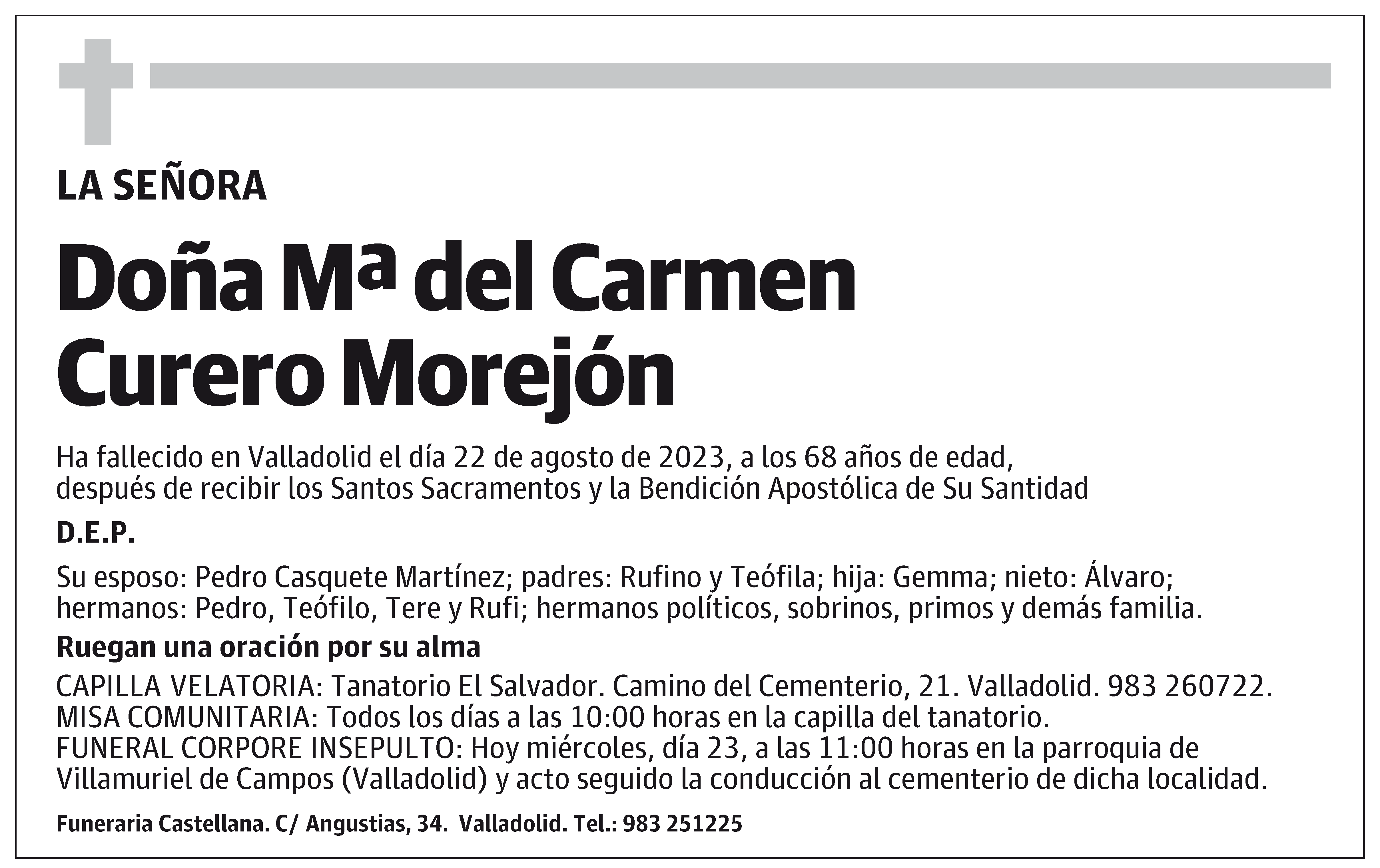 Mª del Carmen Curero Morejón