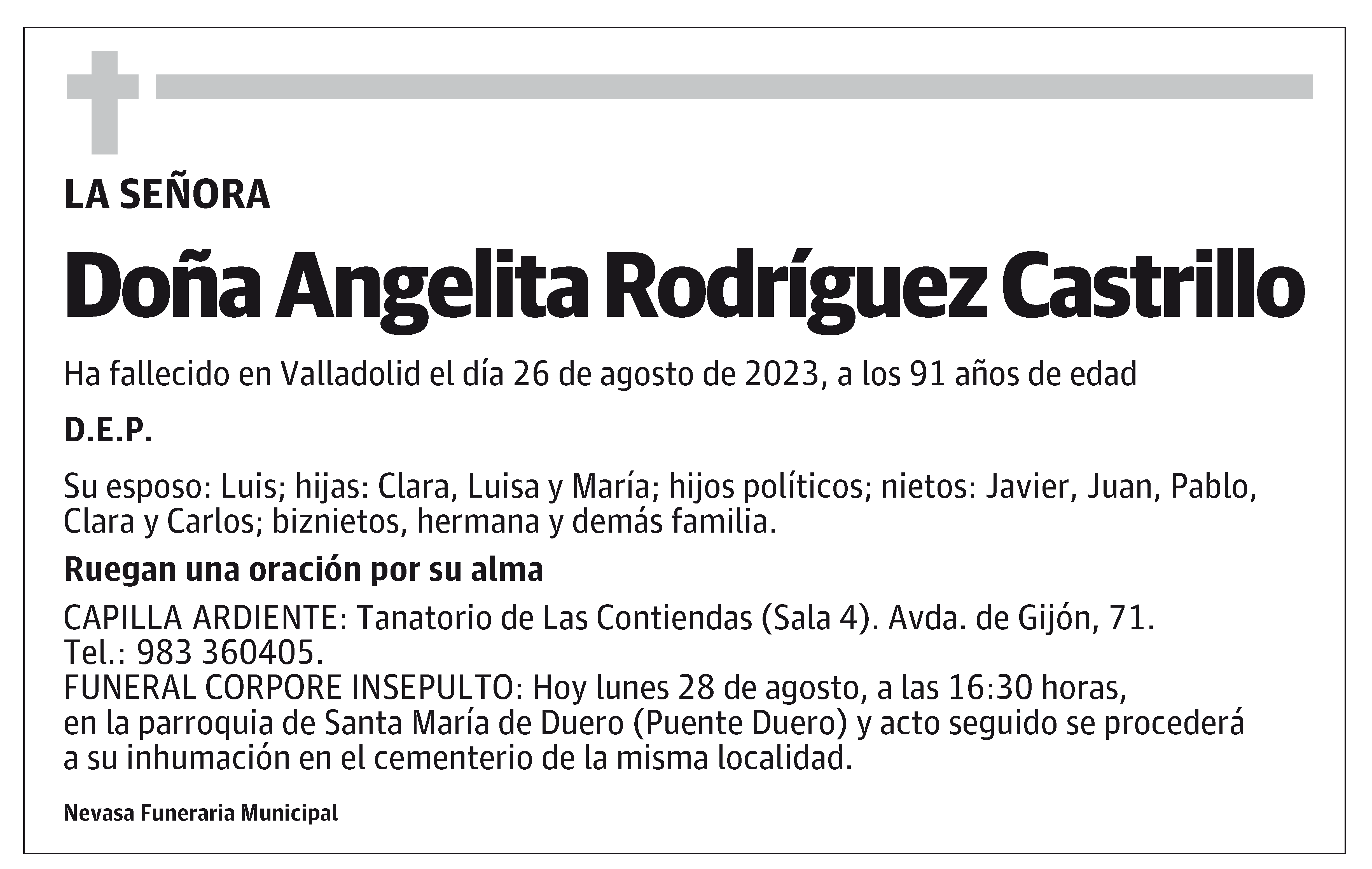 Angelita Rodríguez Castrillo