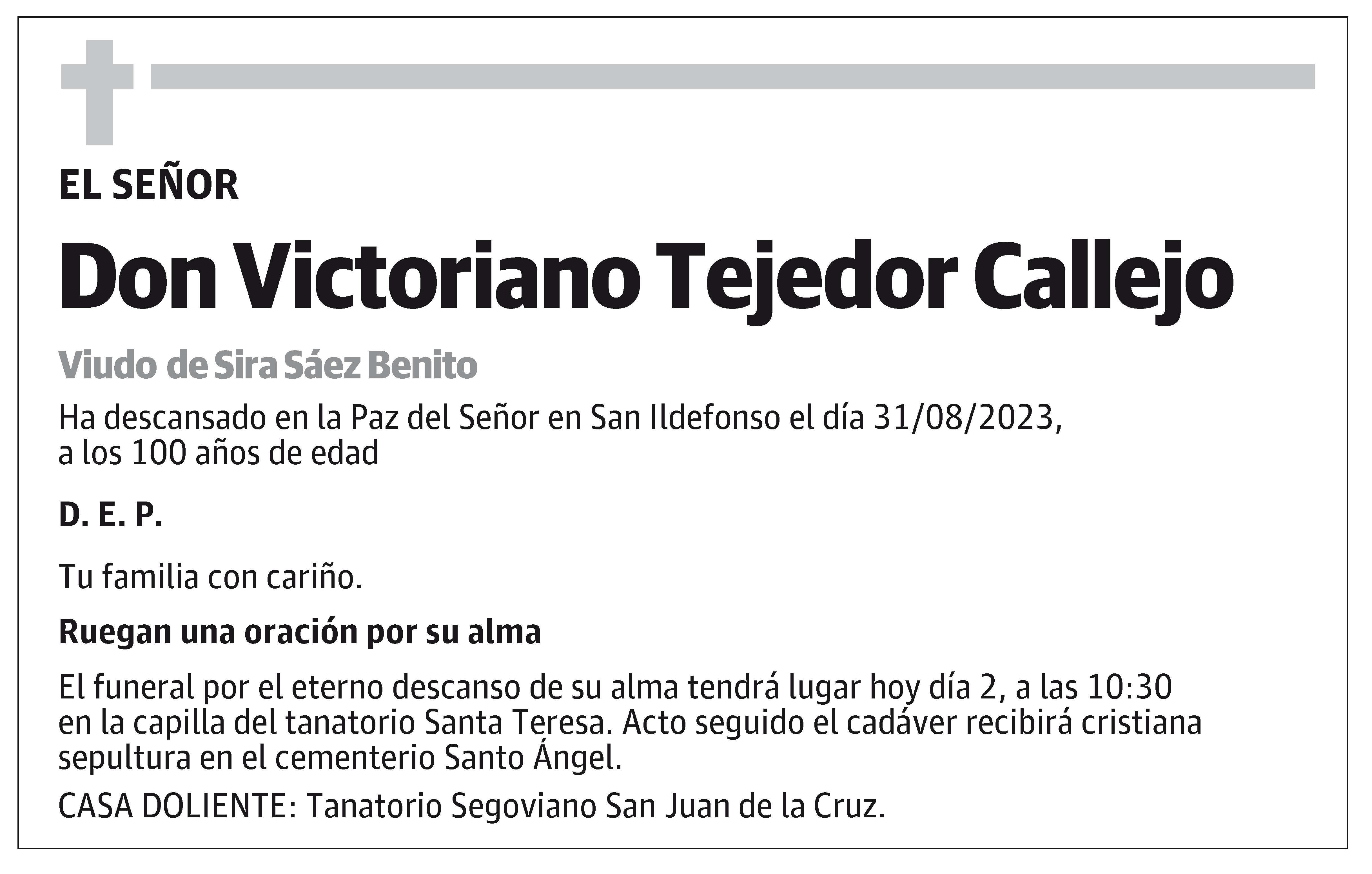 Victoriano Tejedor Callejo