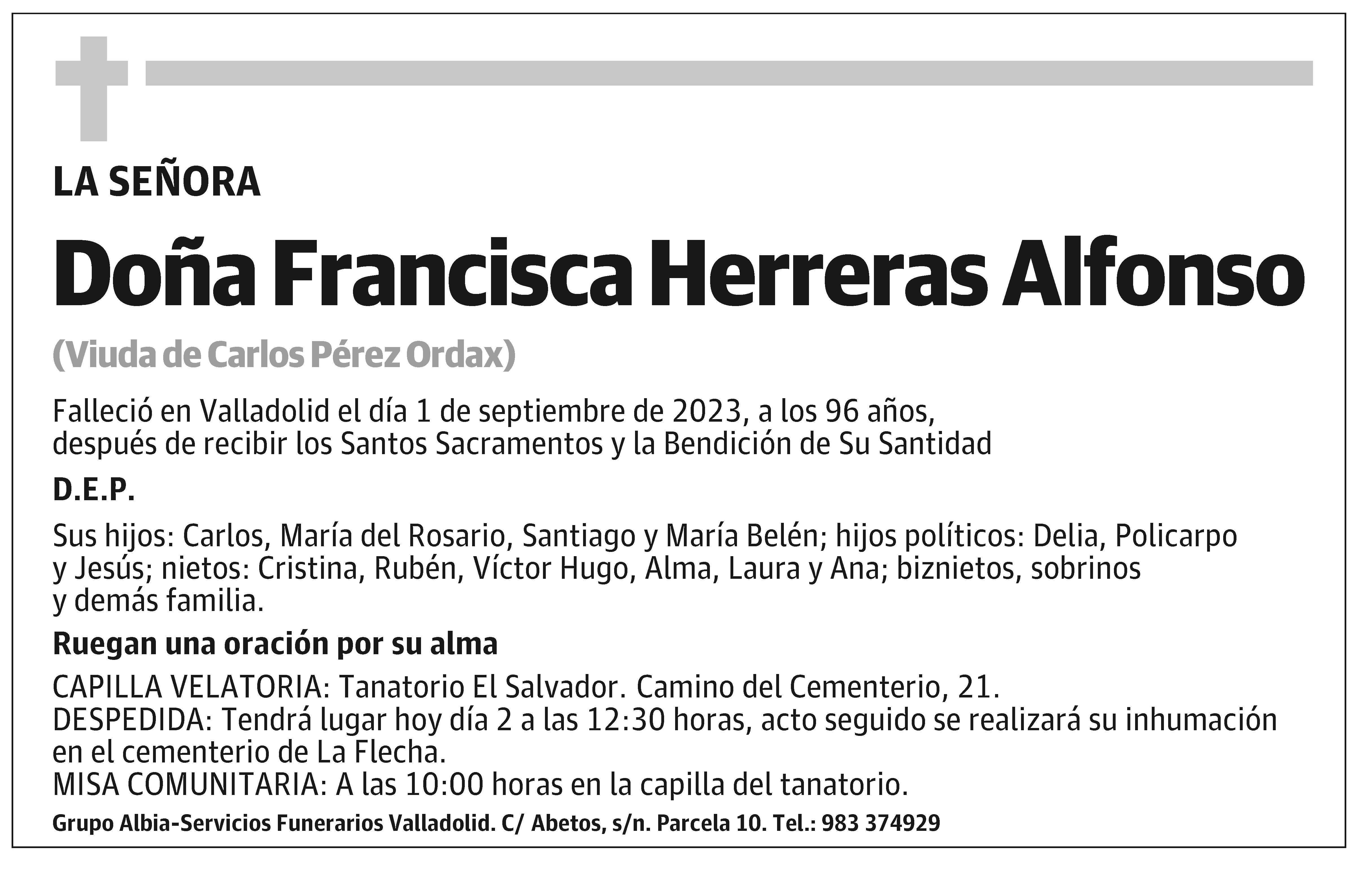 Francisca Herreras Alfonso