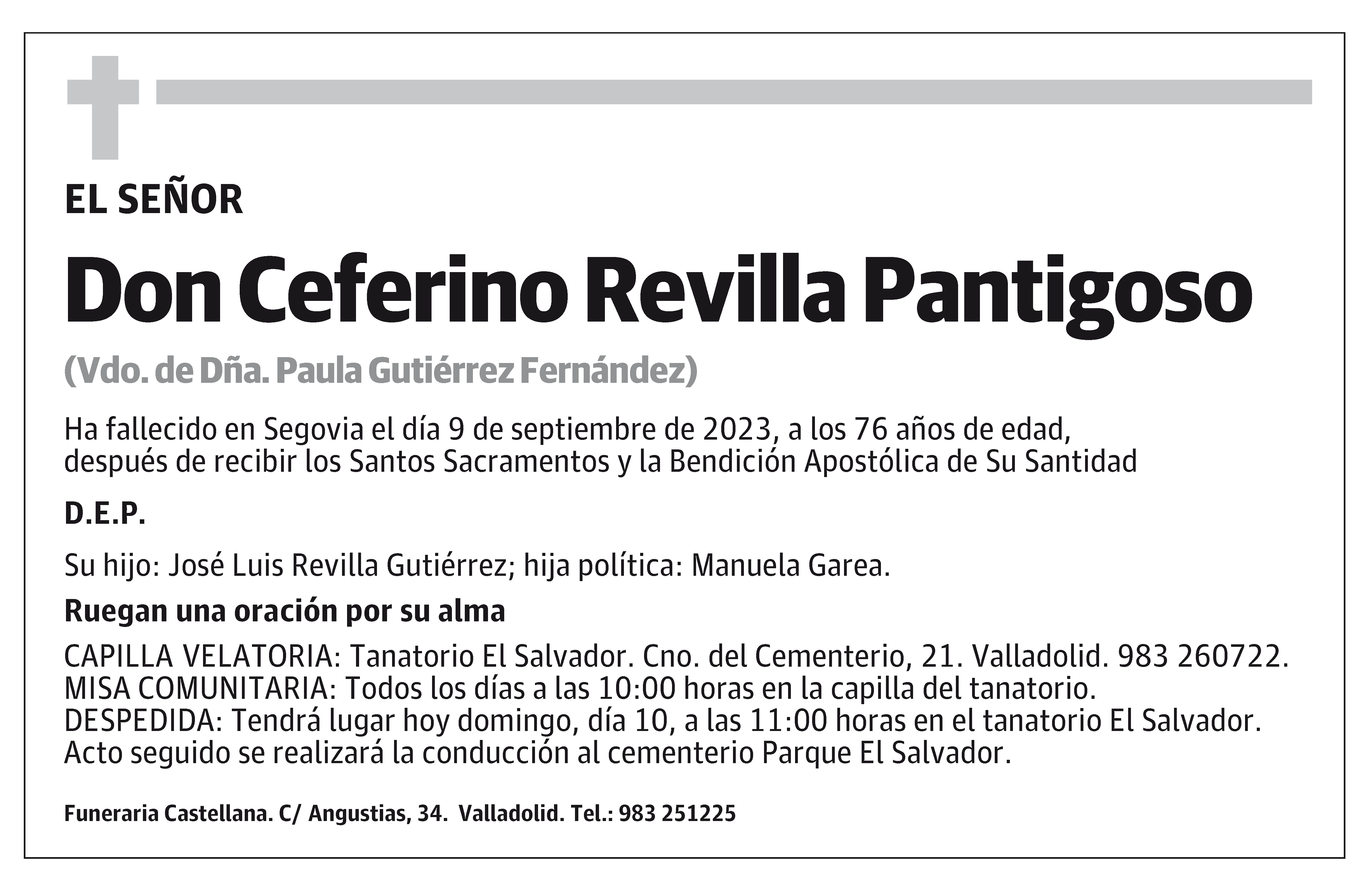 Ceferino Revilla Pantigoso