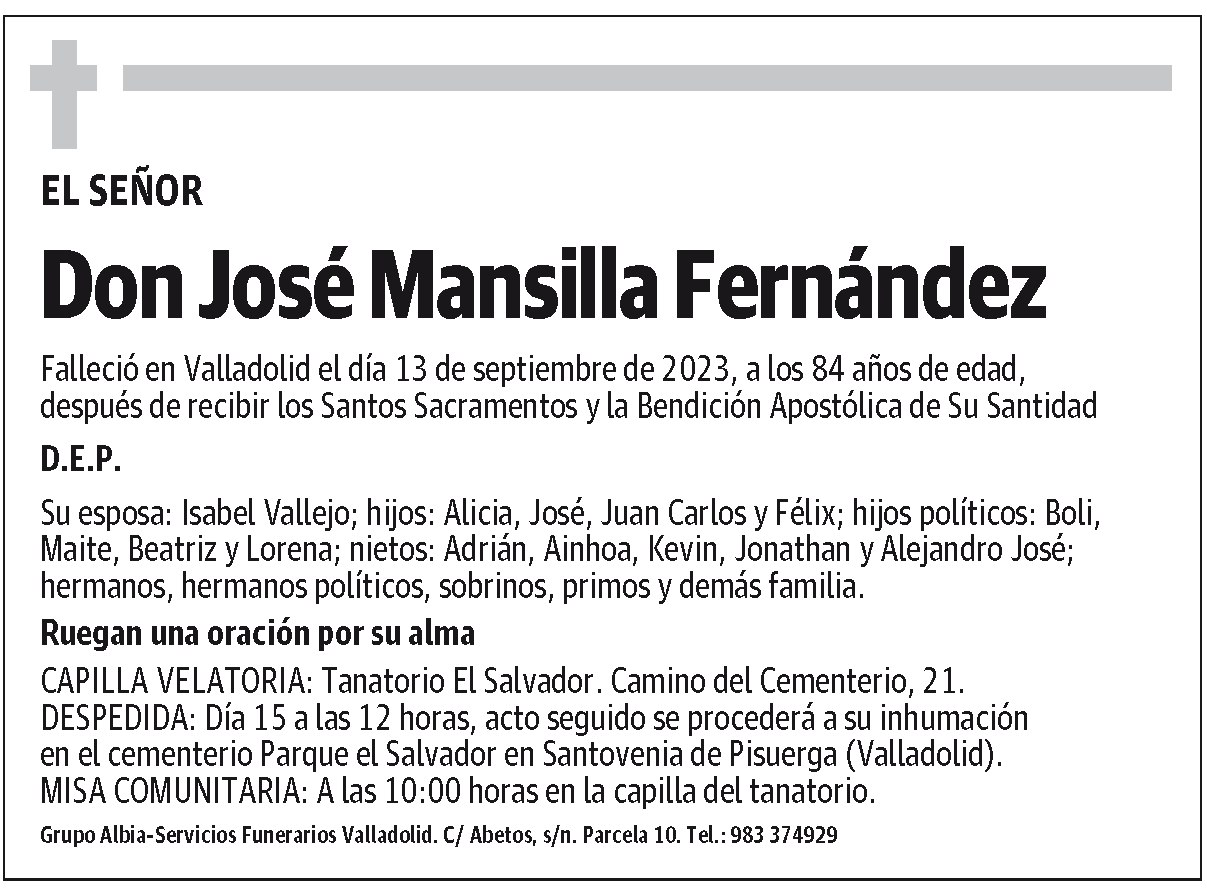 José Mansilla Fernández