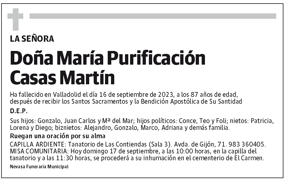 María Purificación Casas Martín
