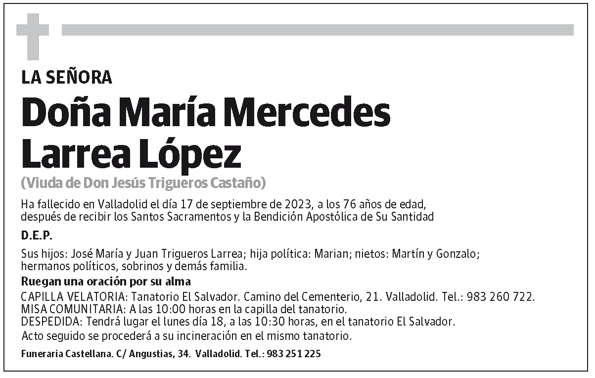 María Mercedes Larrea López