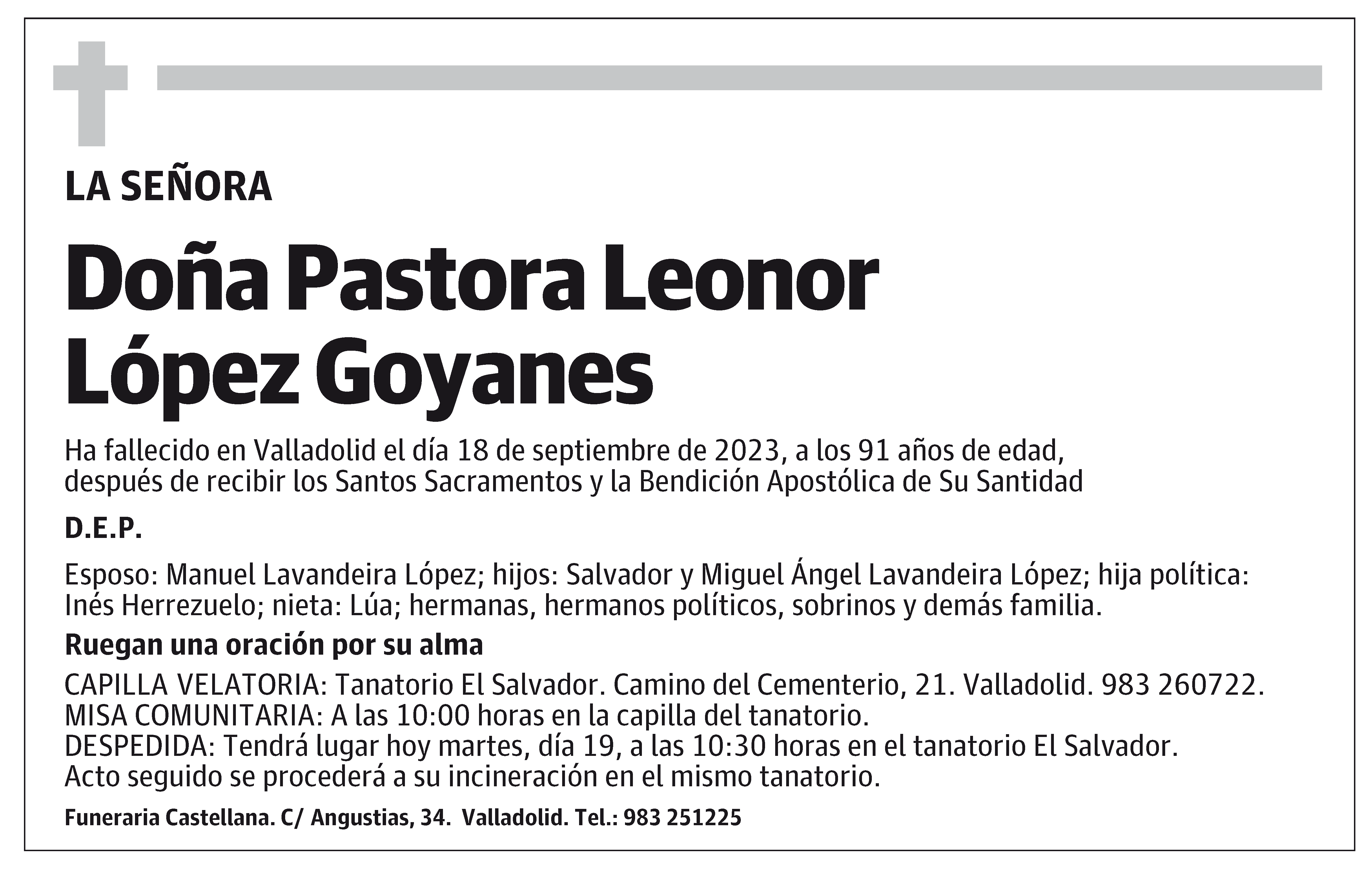 Pastora Leonor López Goyanes