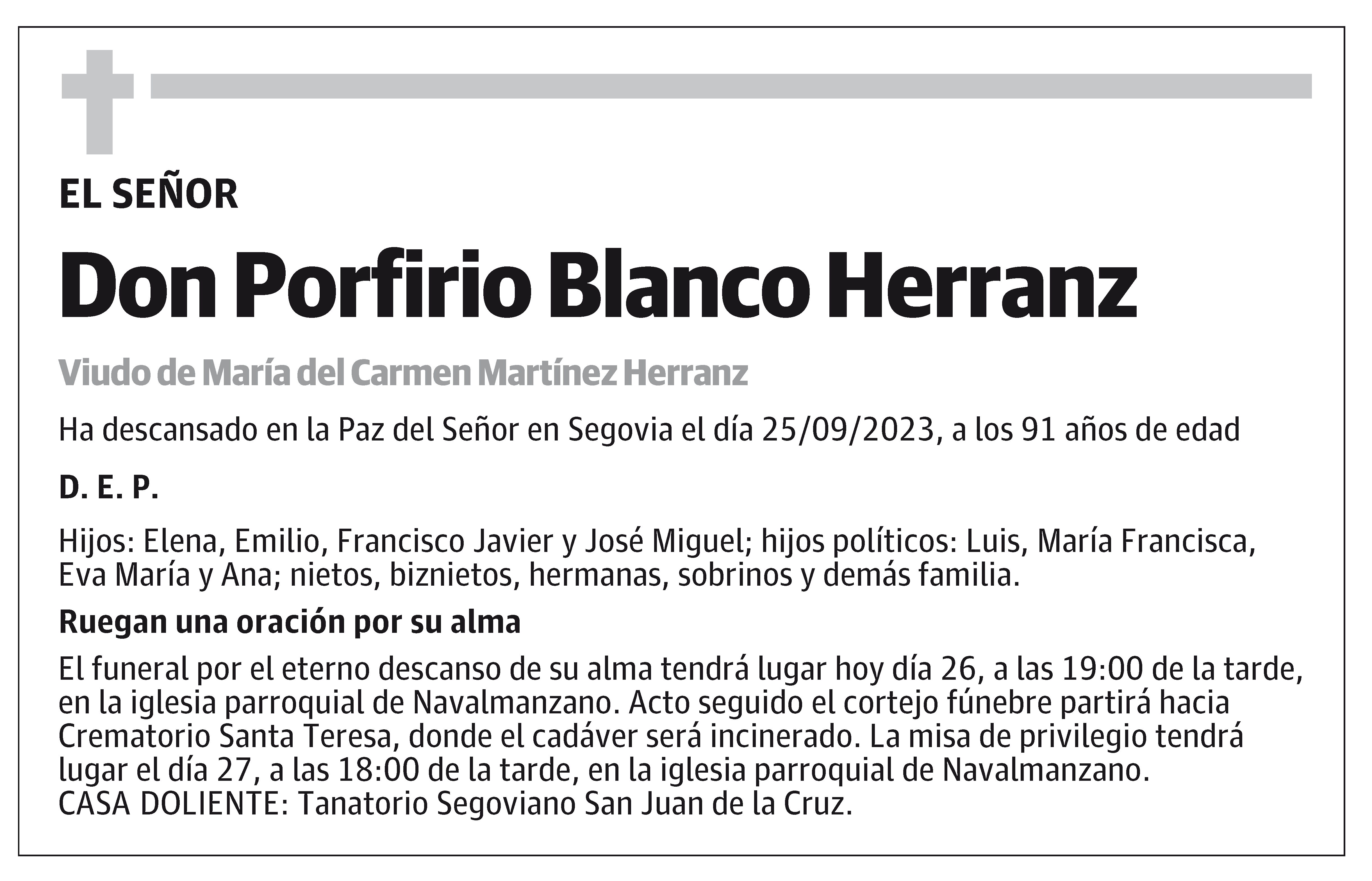 Porfirio Blanco Herranz