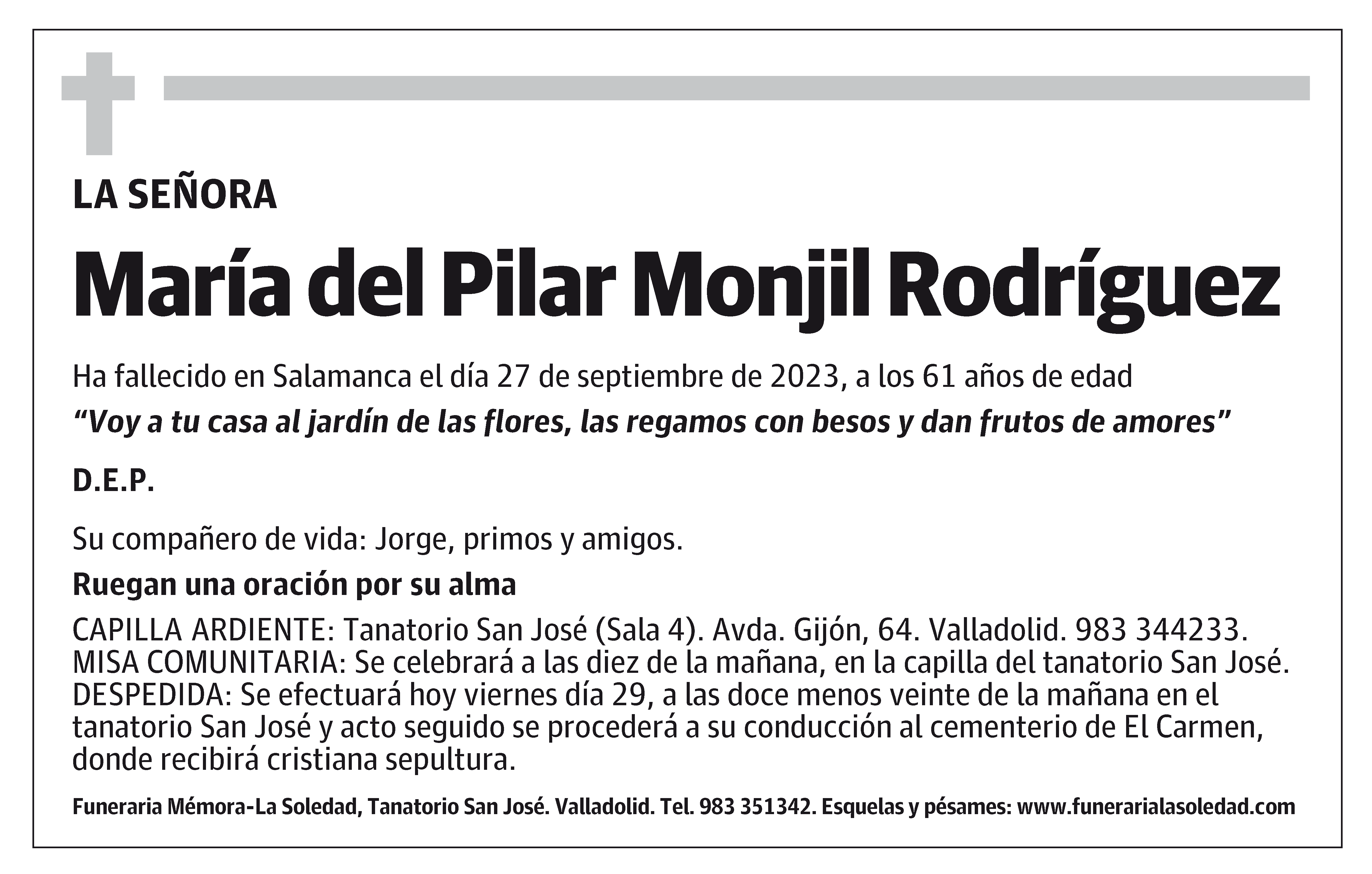 María del Pilar Monjil Rodríguez
