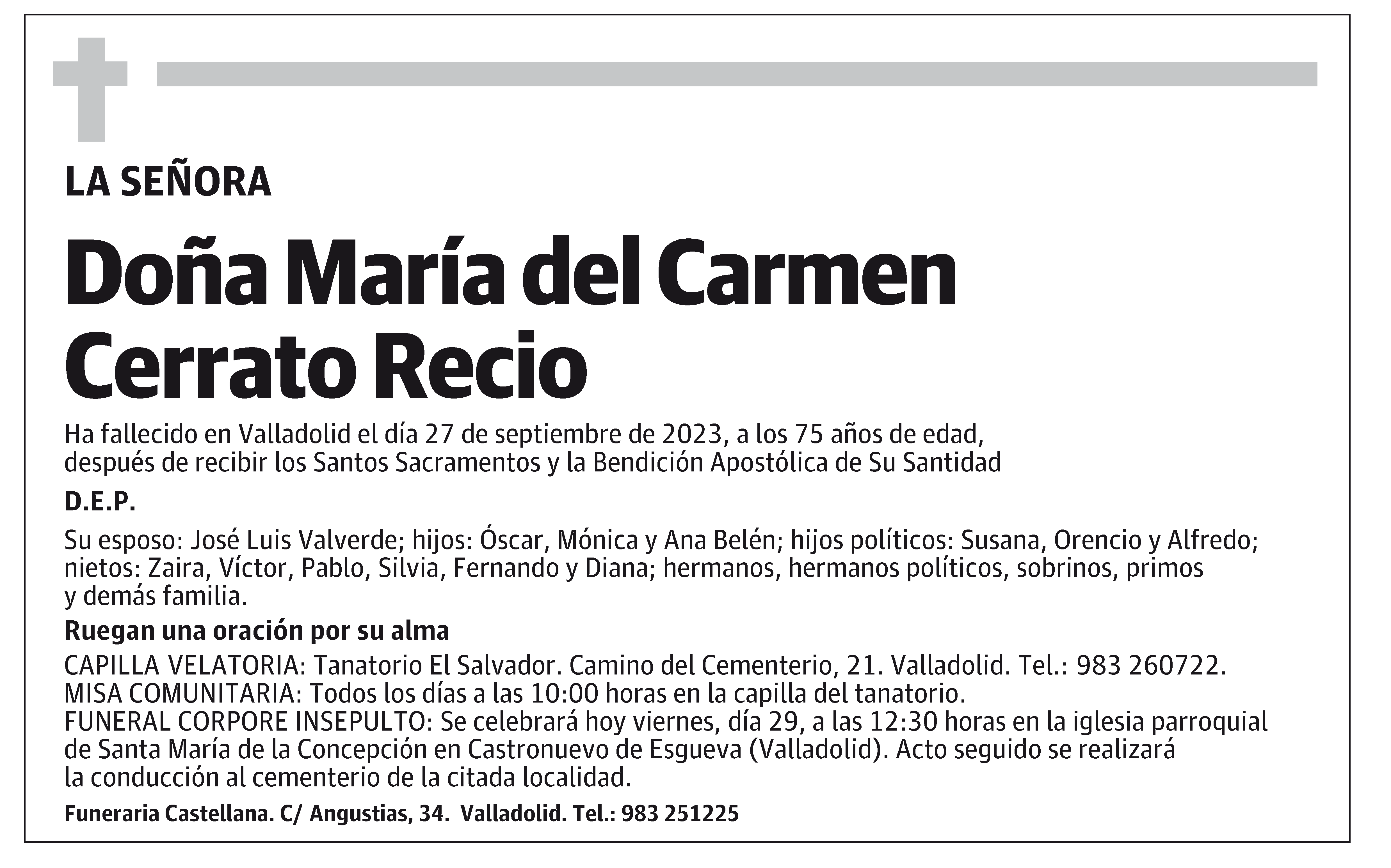 María del Carmen Cerrato Recio