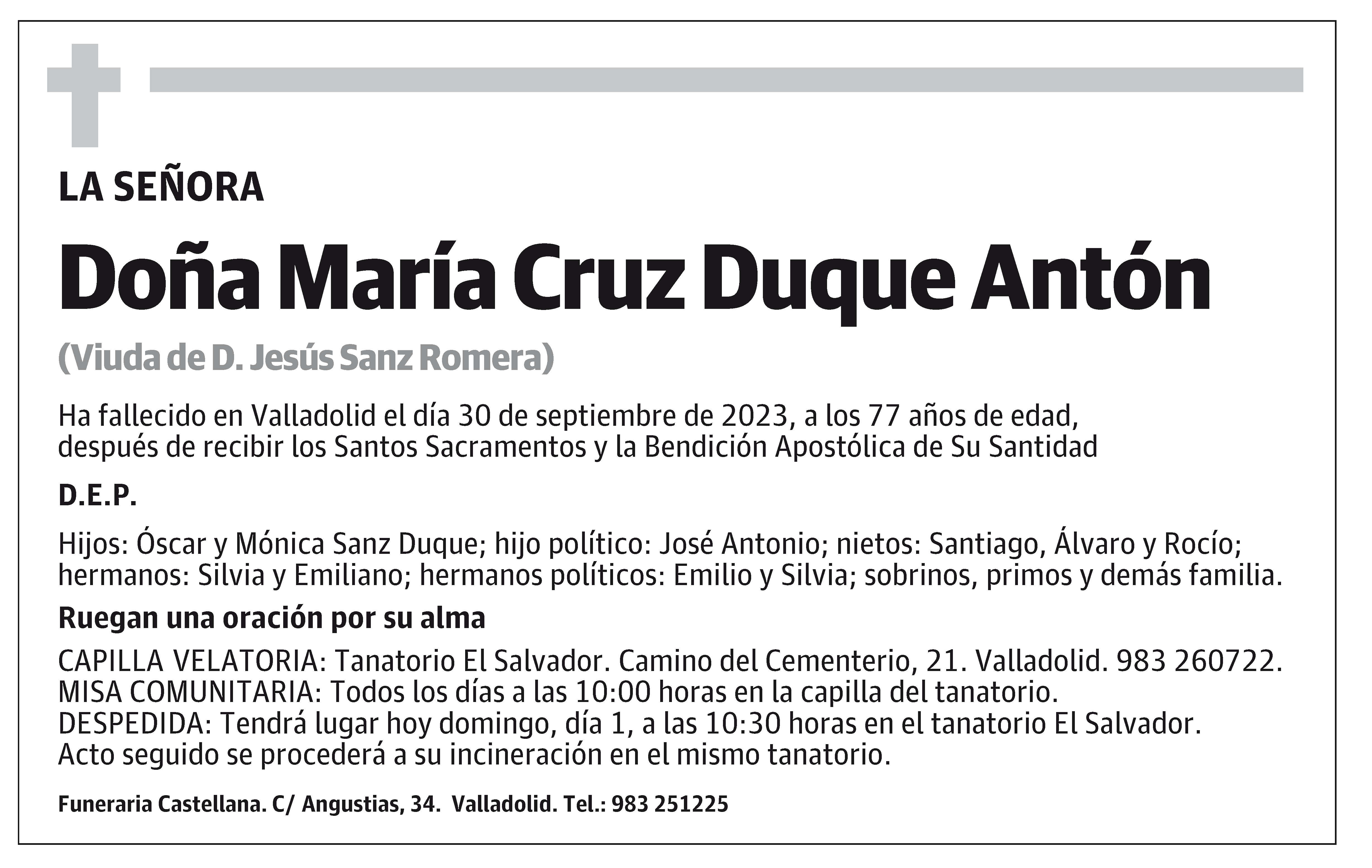 María Cruz Duque Antón