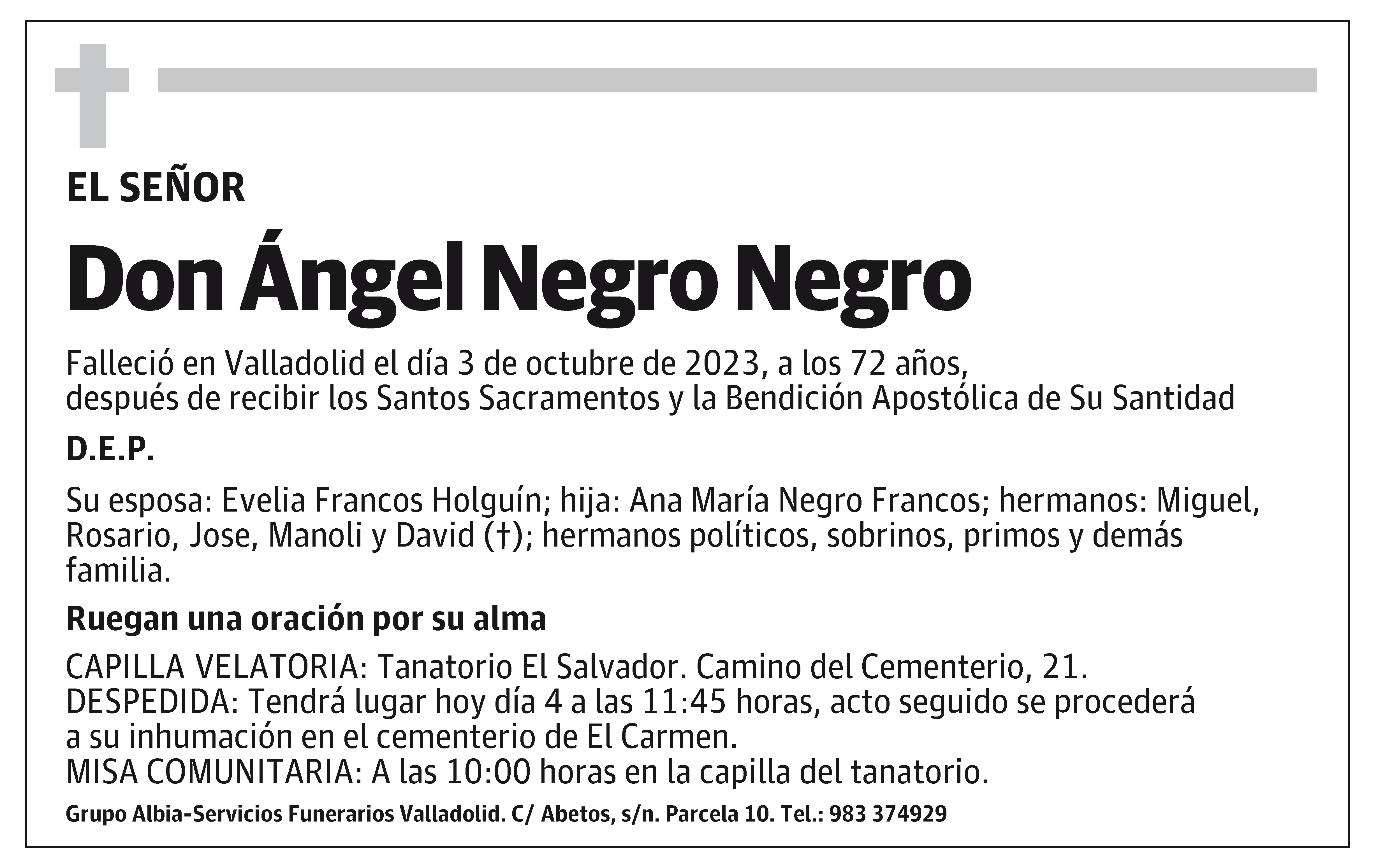 Ángel Negro Negro