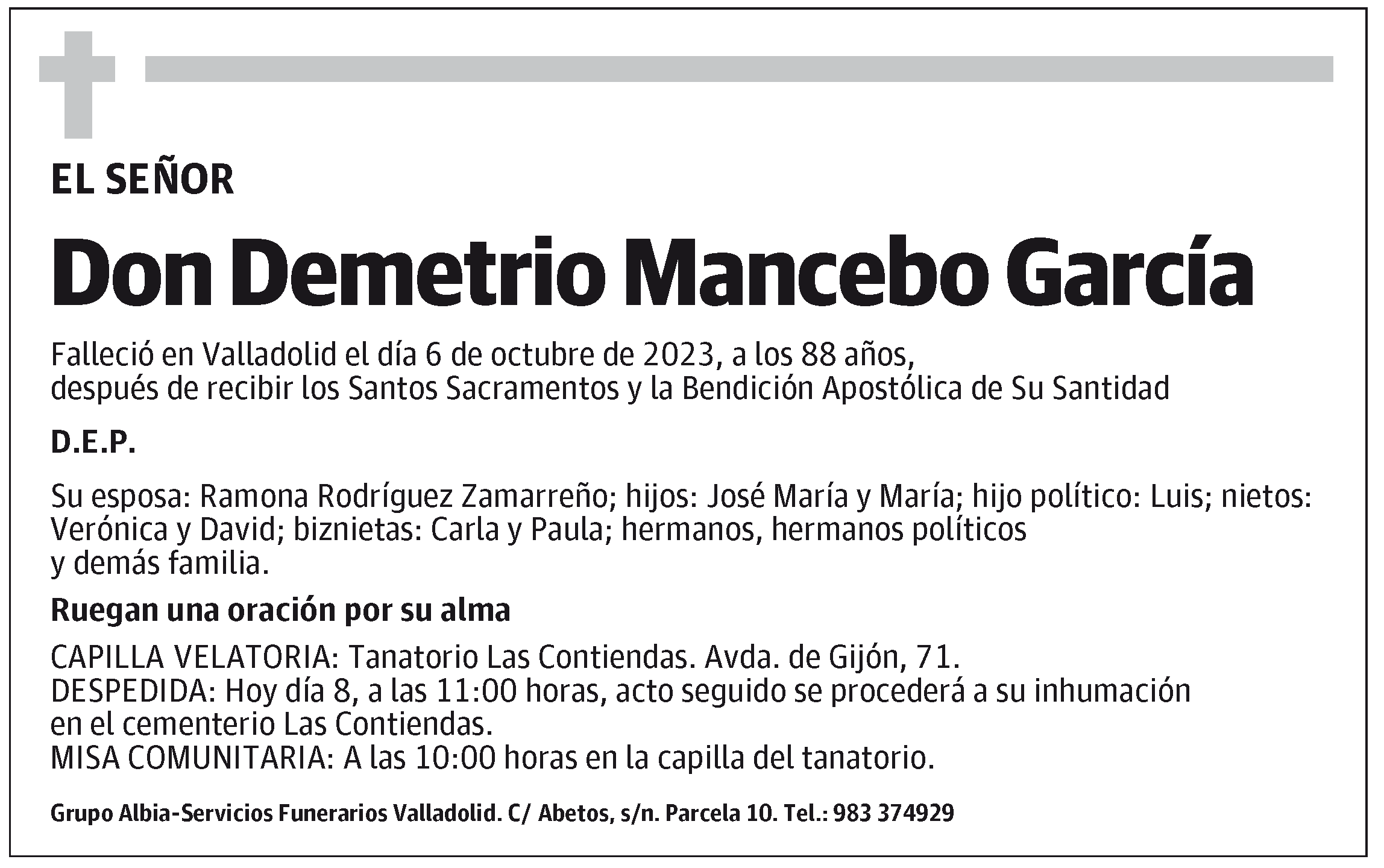 Demetrio Mancebo García