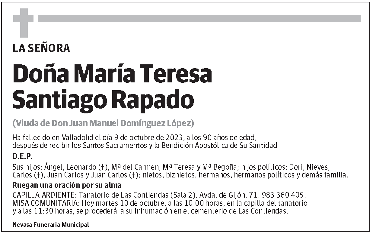 María Teresa Santiago Rapado