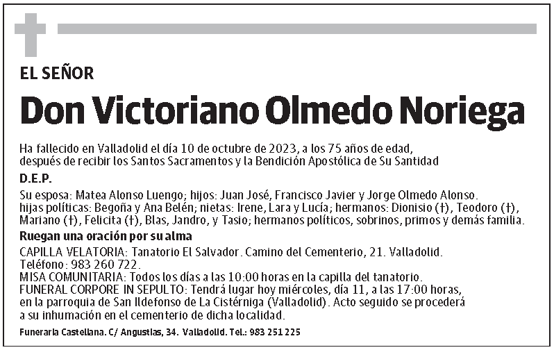 Victoriano Olmedo Noriega