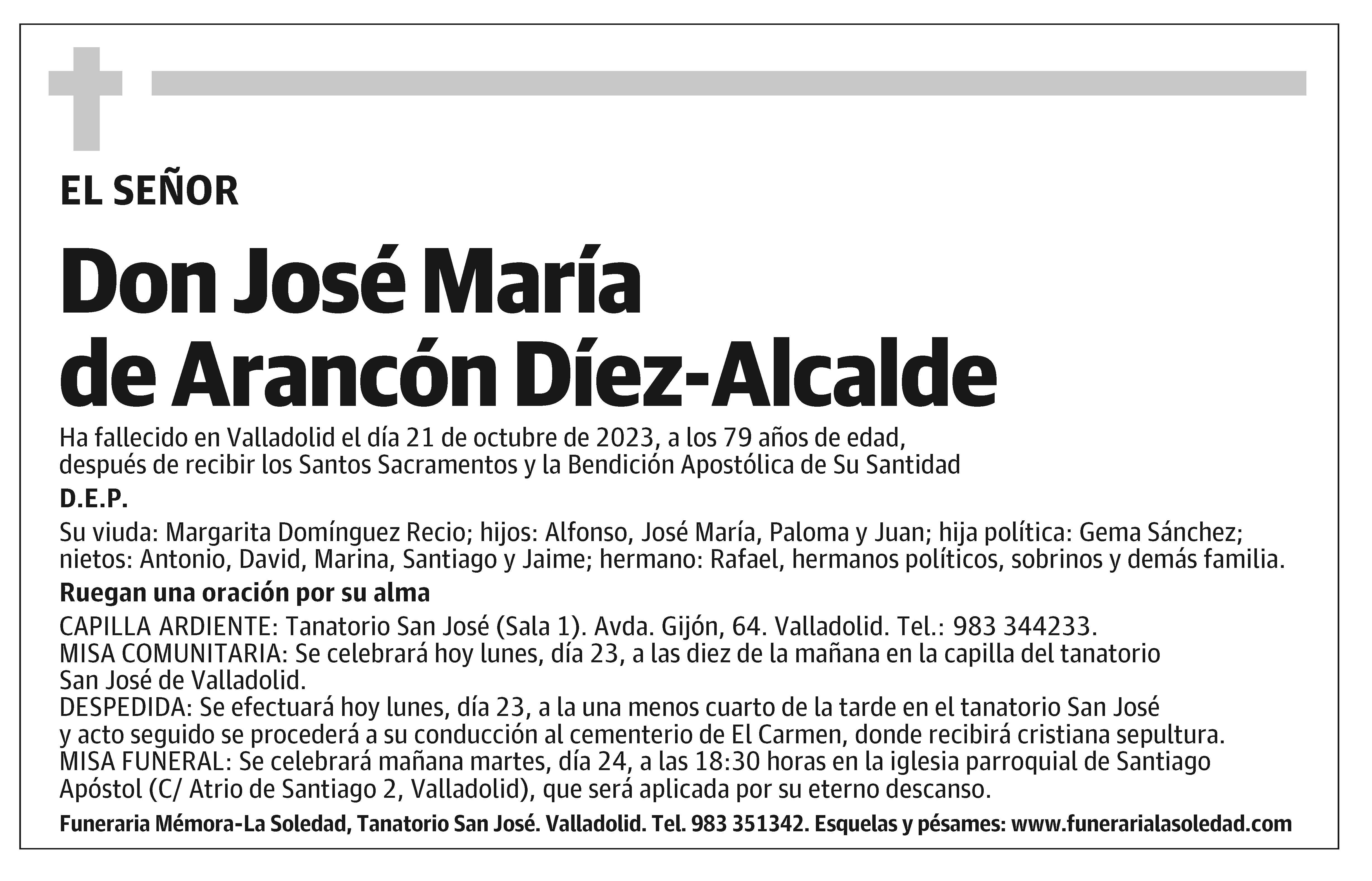 José María de Arancón Díez-Alcalde