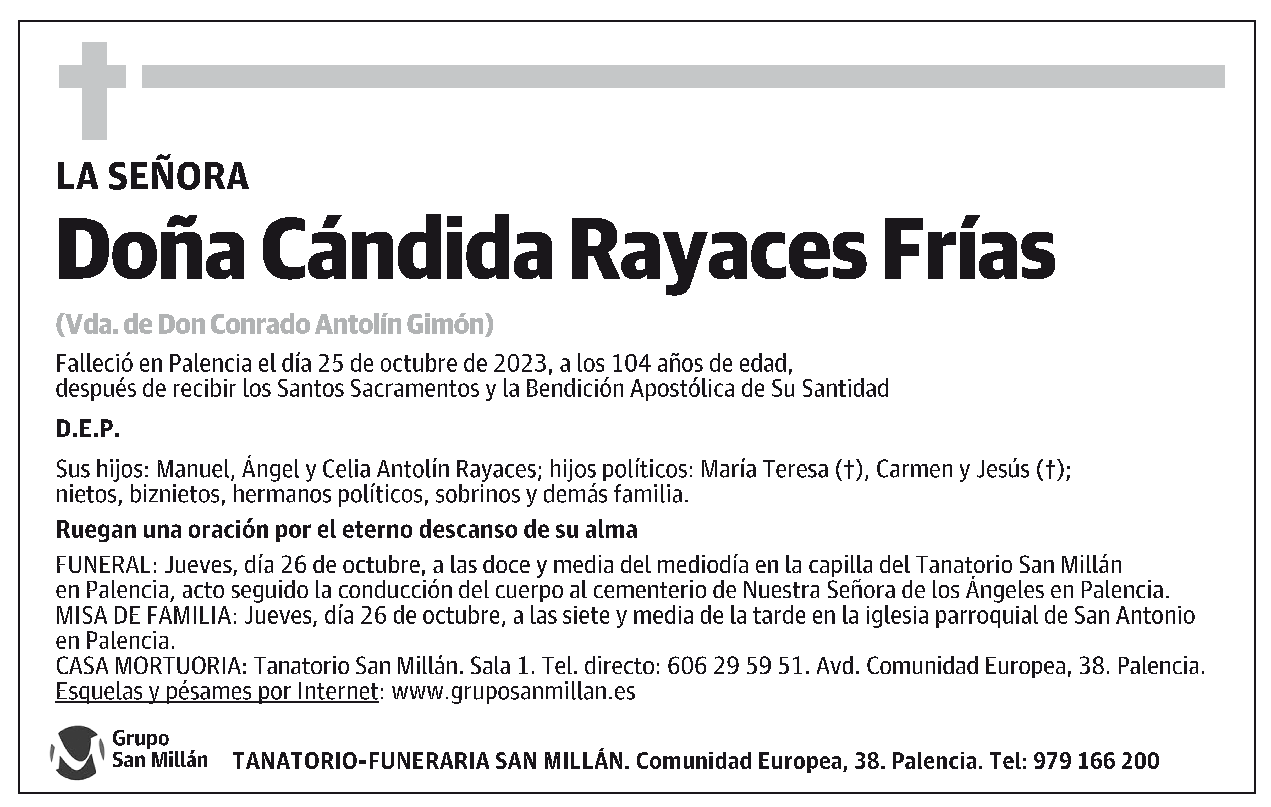 Cándida Rayaces Frías