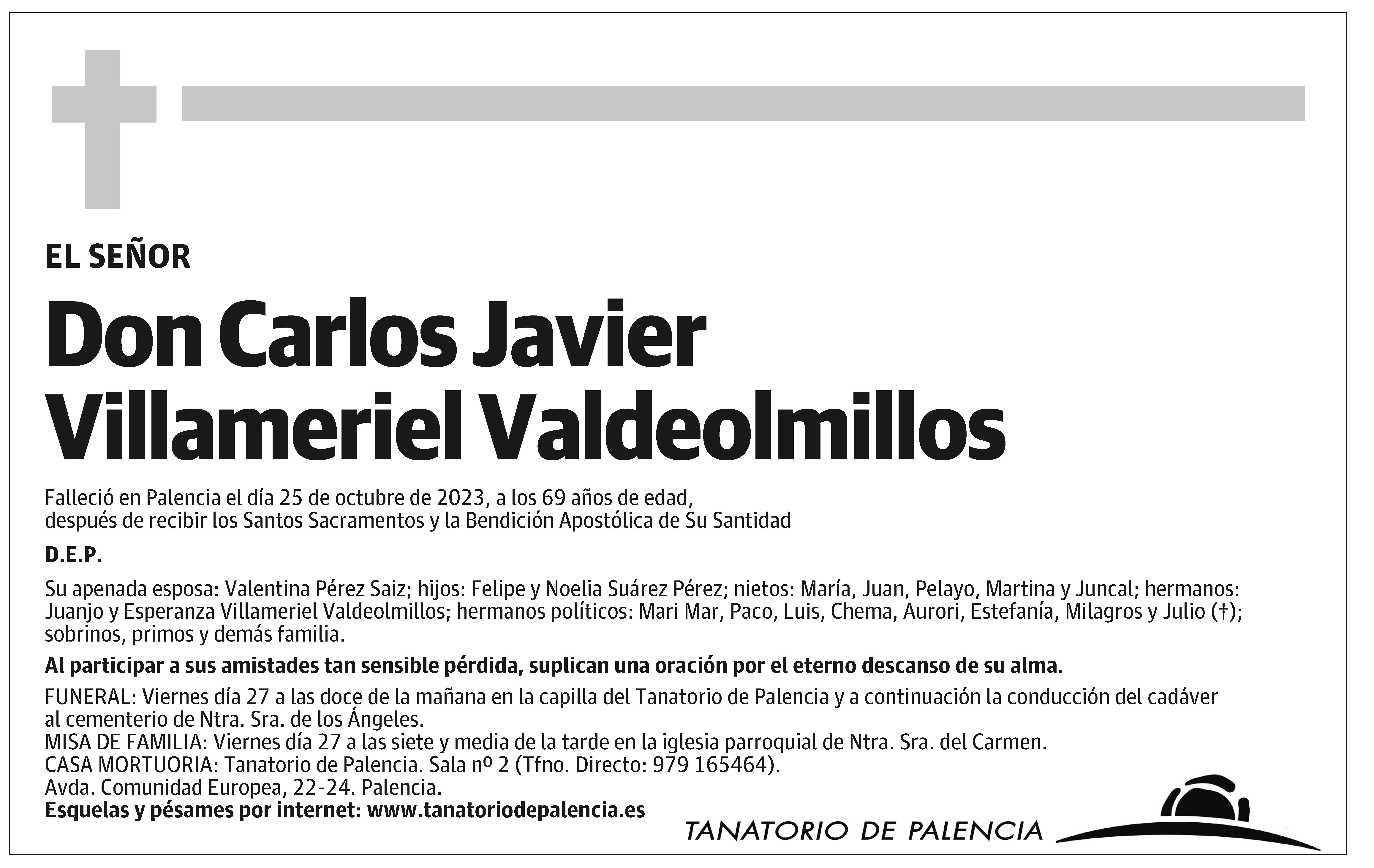 Carlos Javier Villameriel Valdeolmillos