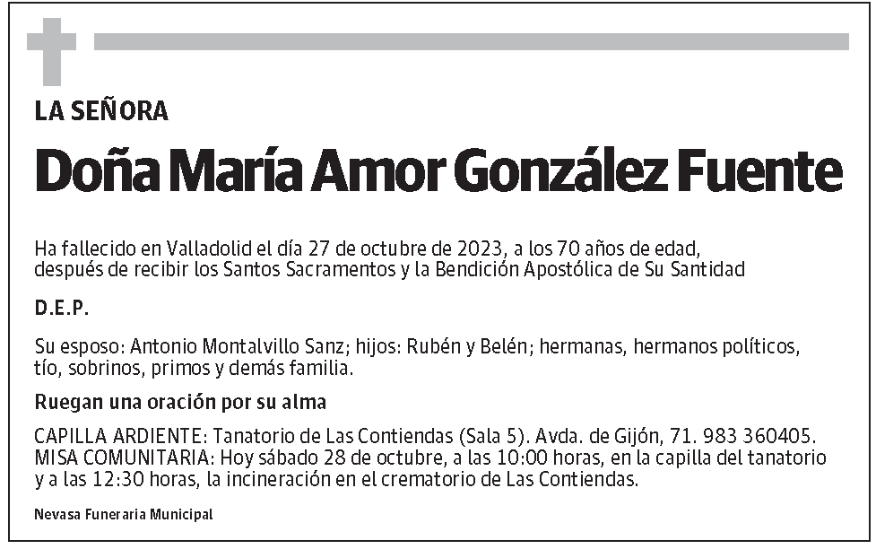 María Amor González Fuente