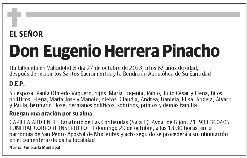 Eugenio Herrera Pinacho