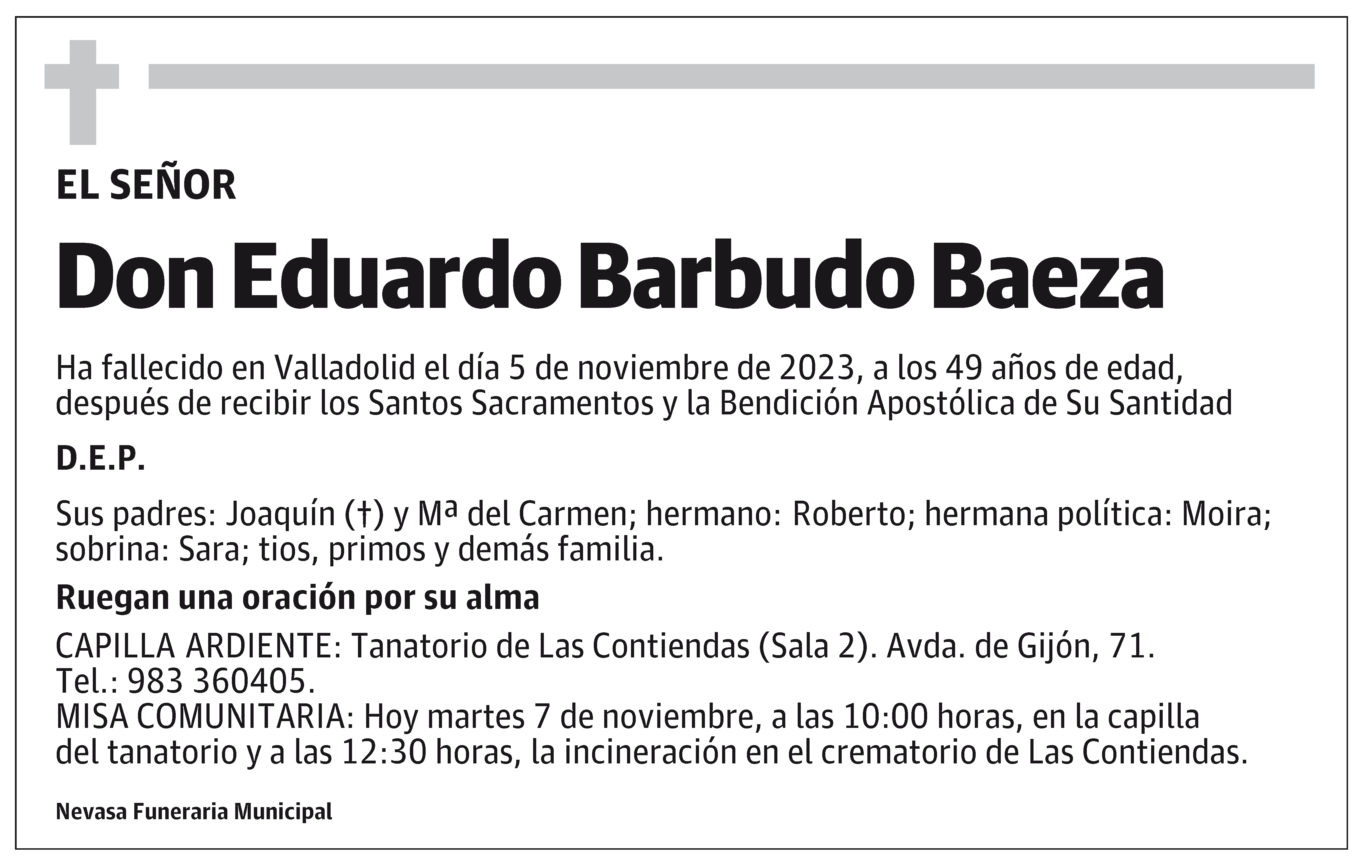 Eduardo Barbudo Baeza