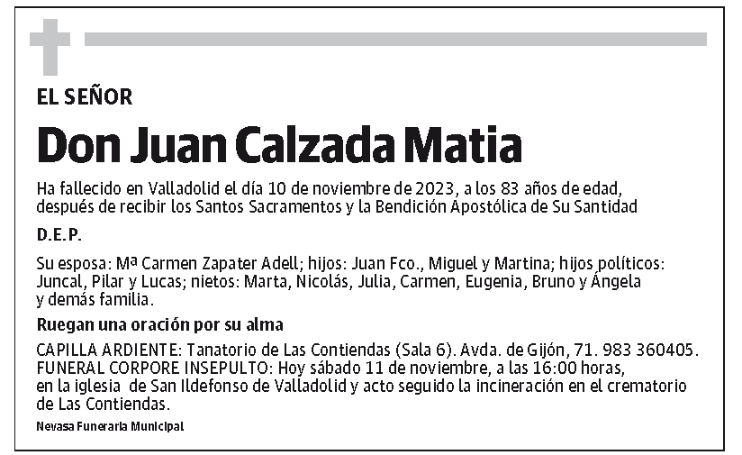 Juan Calzada Matia