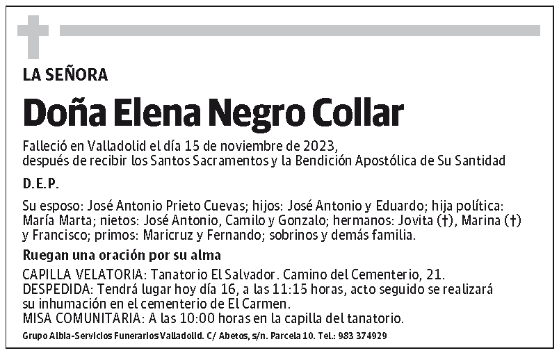 Elena Negro Collar