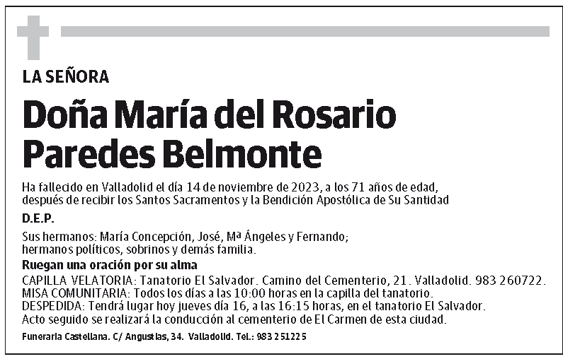María del Rosario Paredes Belmonte