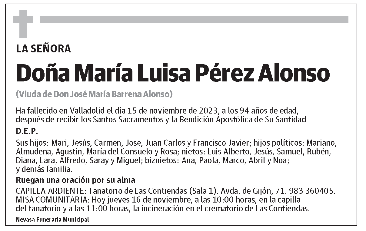 María Luisa Pérez Alonso