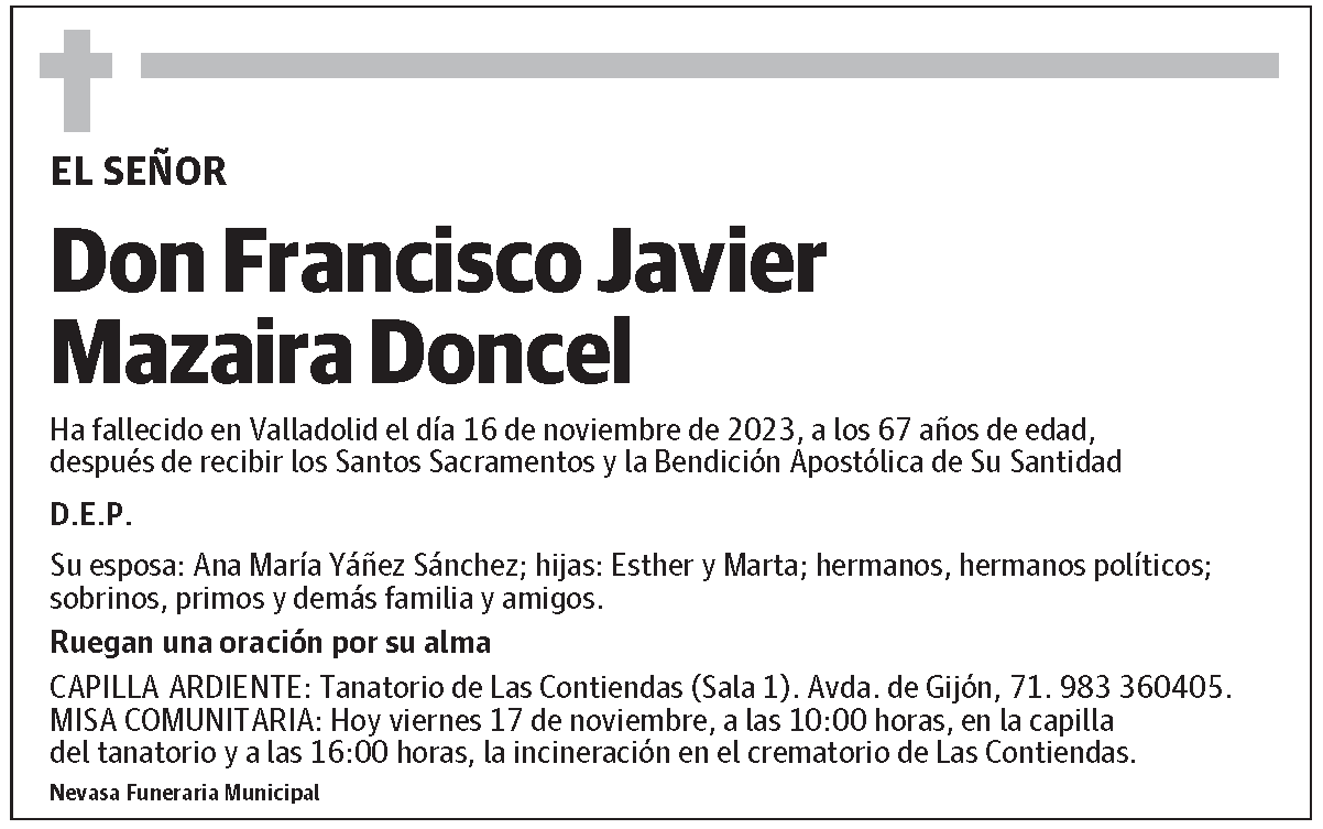 Francisco Javier Mazaira Doncel