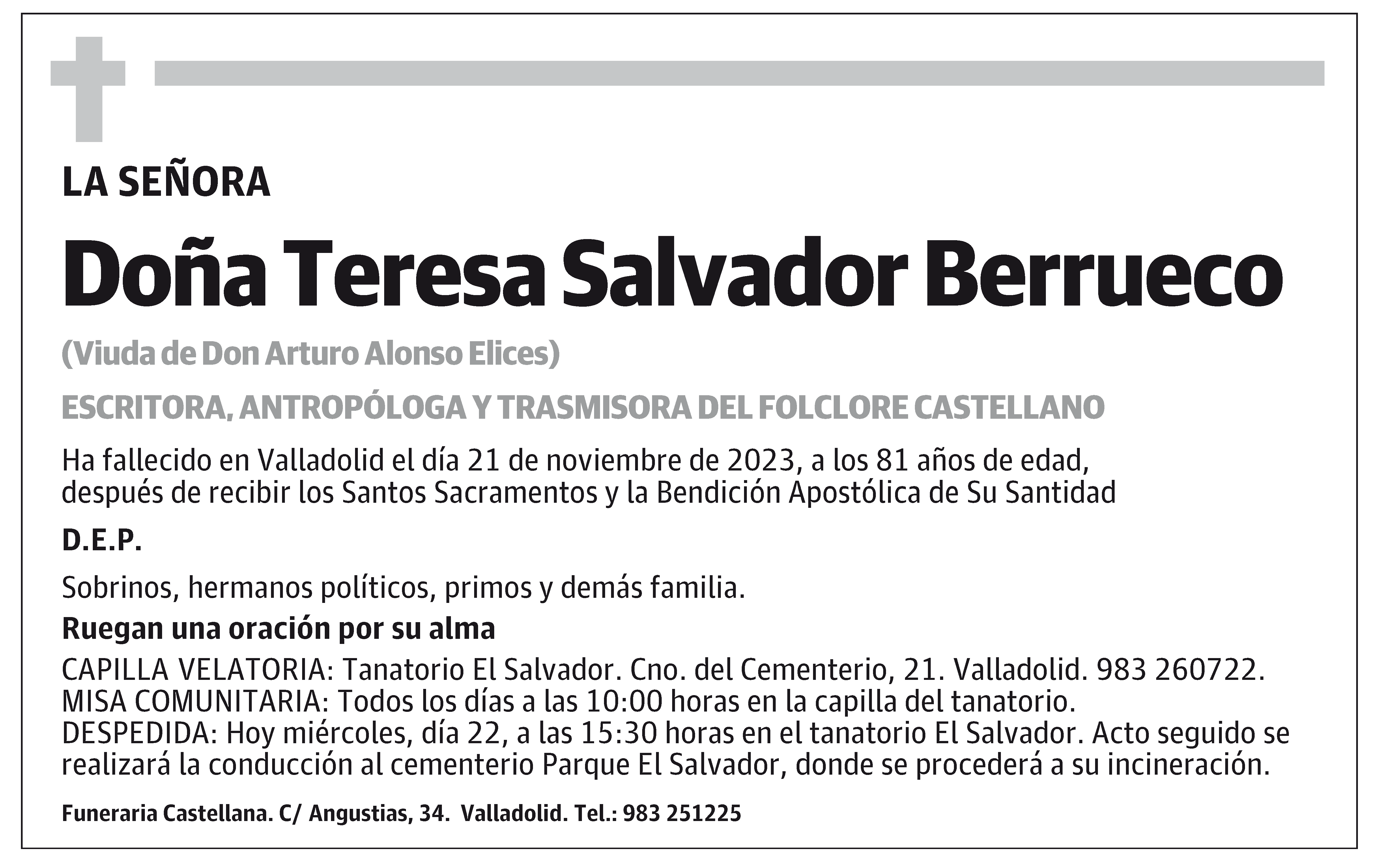 Teresa Salvador Berrueco