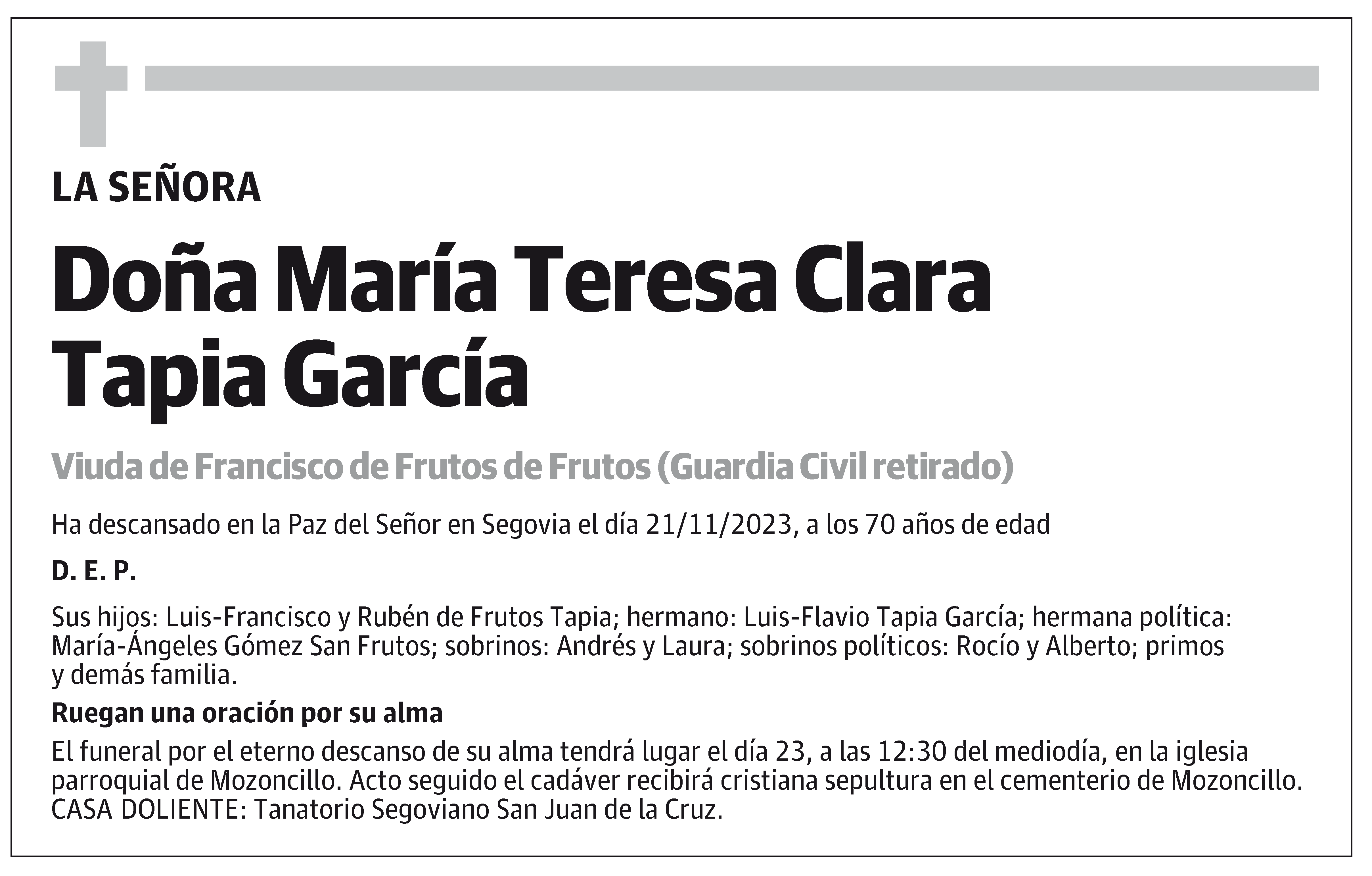 María Teresa Clara Tapia García