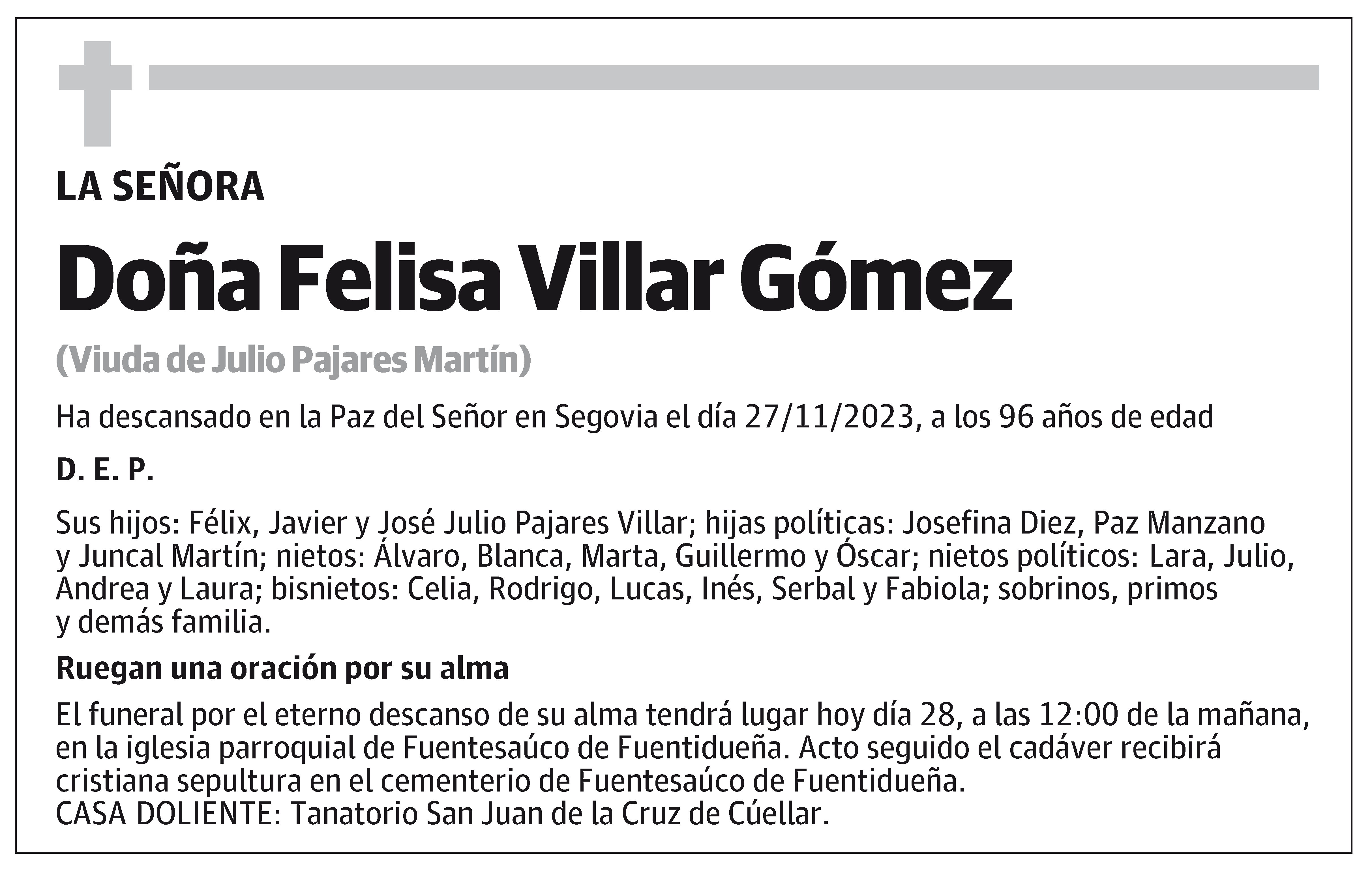 Felisa Villar Gómez