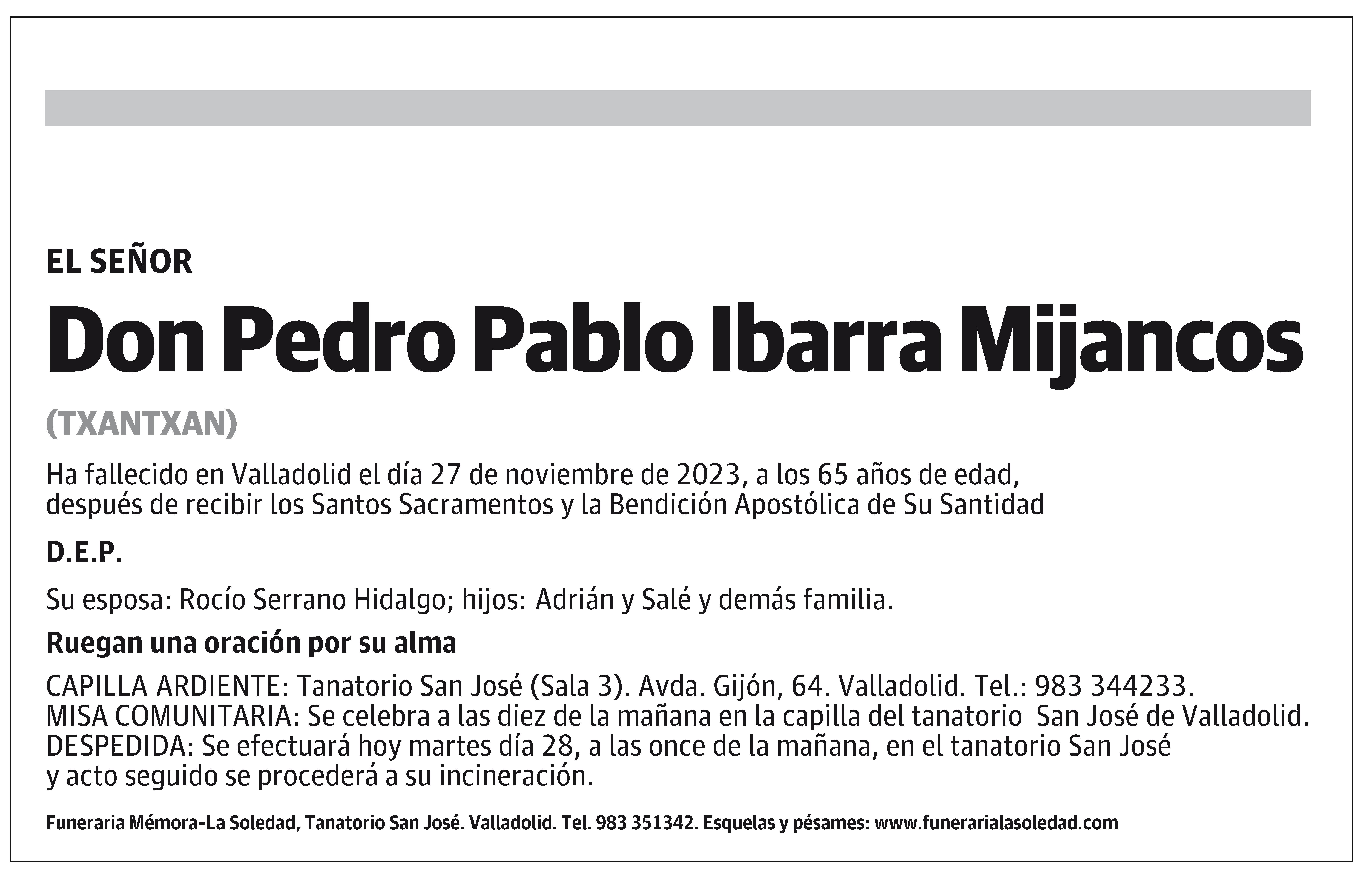 Pedro Pablo Ibarra Mijancos