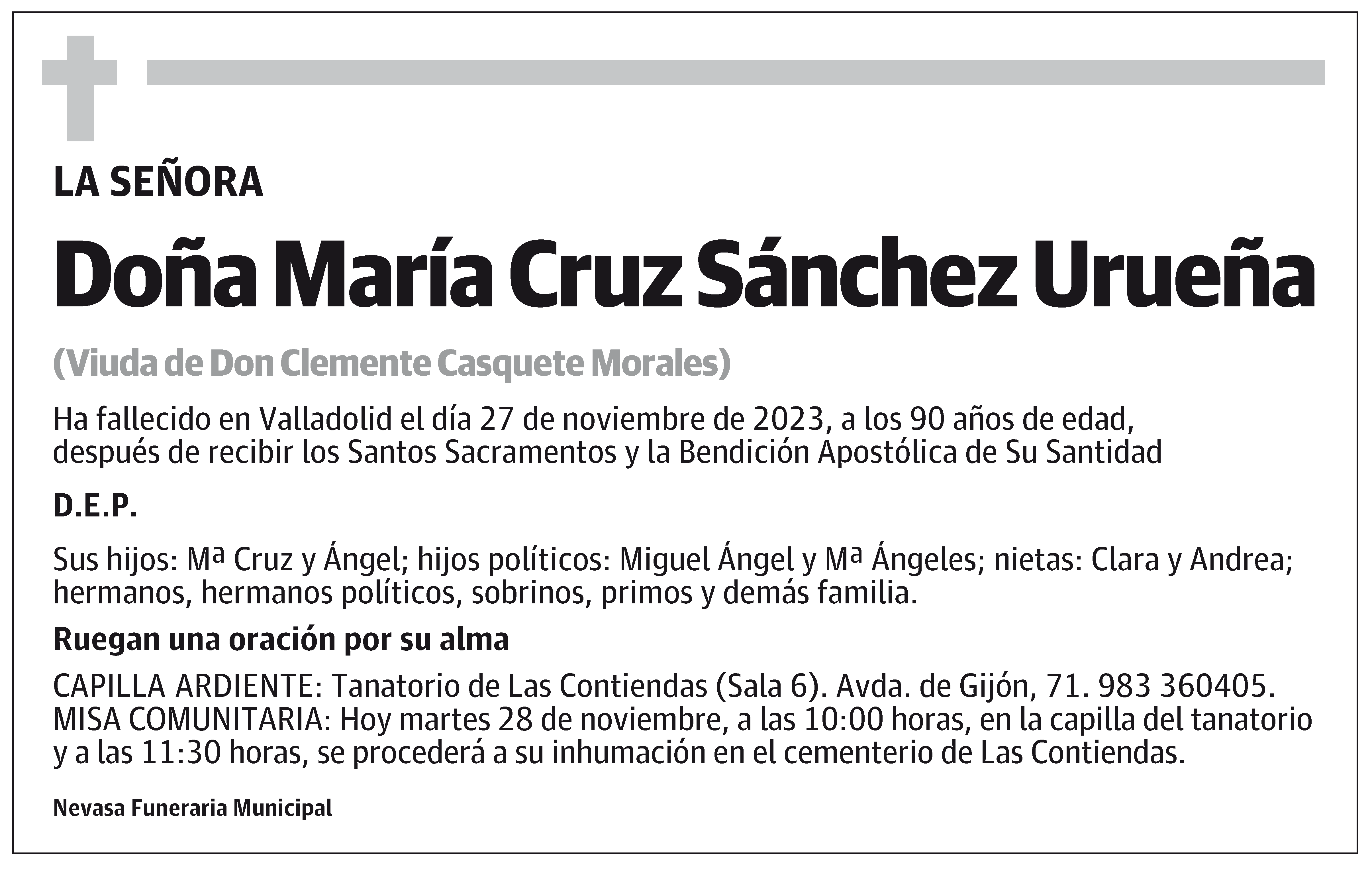 María Cruz Sánchez Urueña