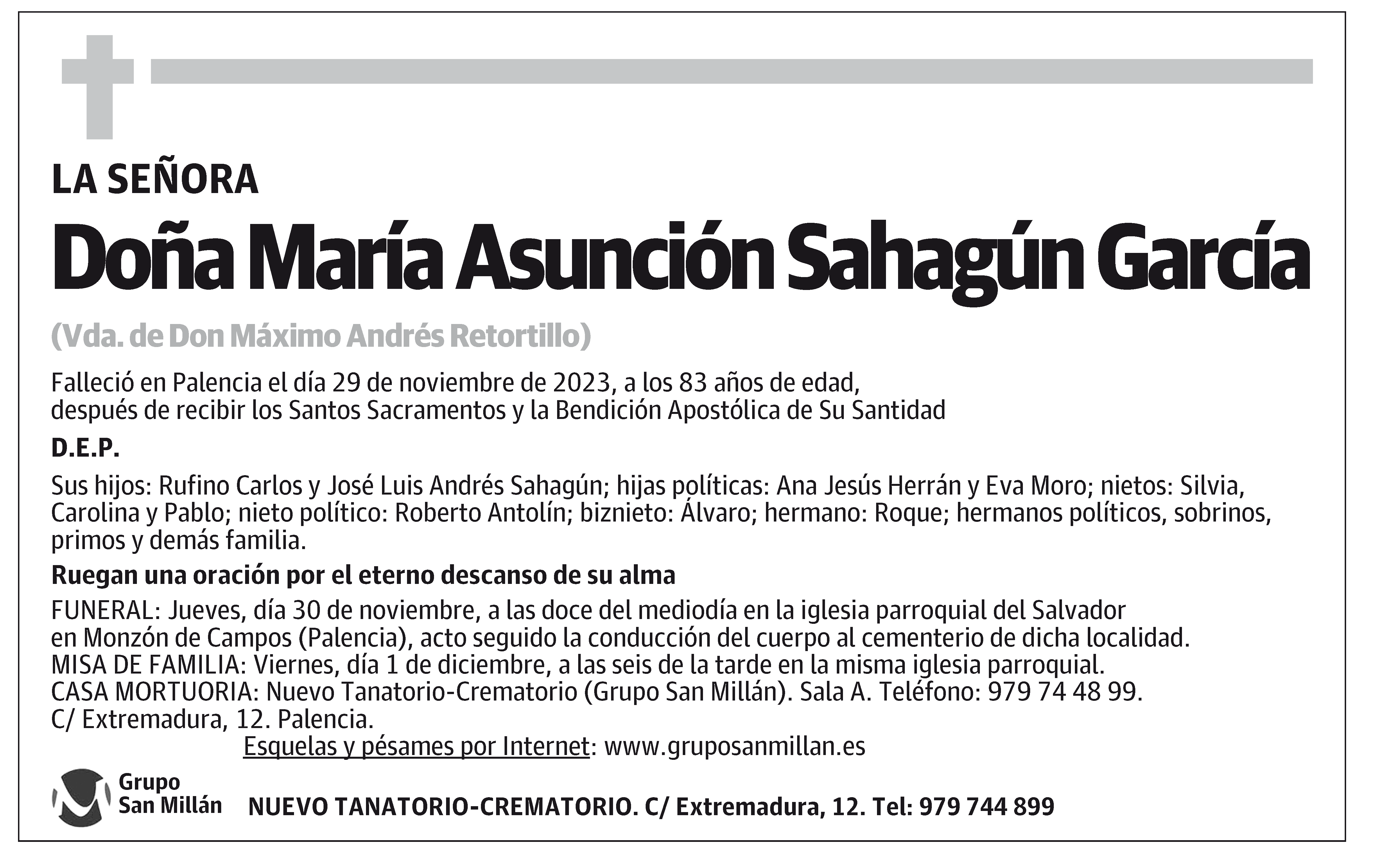 María Asunción Sahagún García