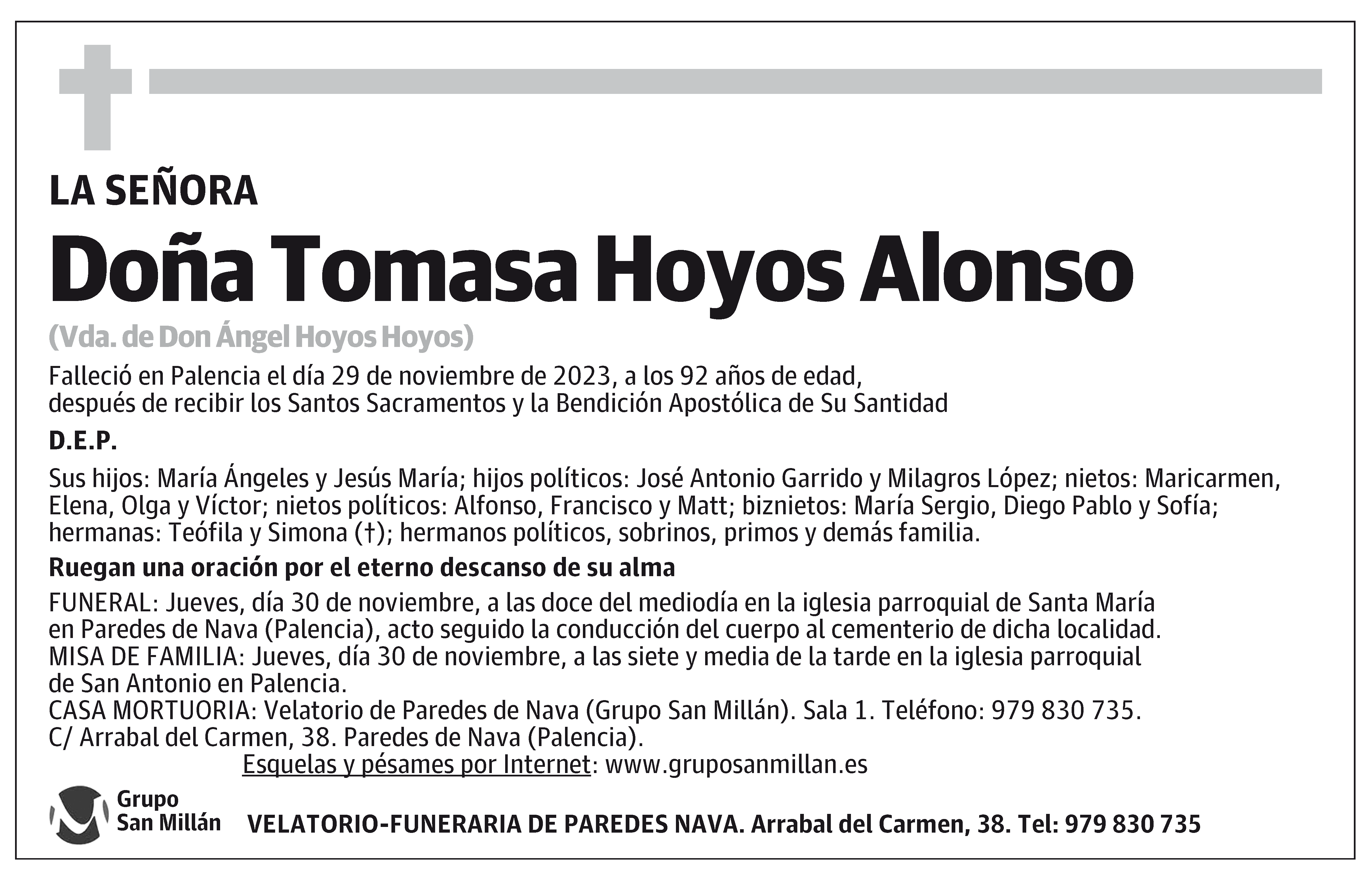 Tomasa Hoyos Alonso