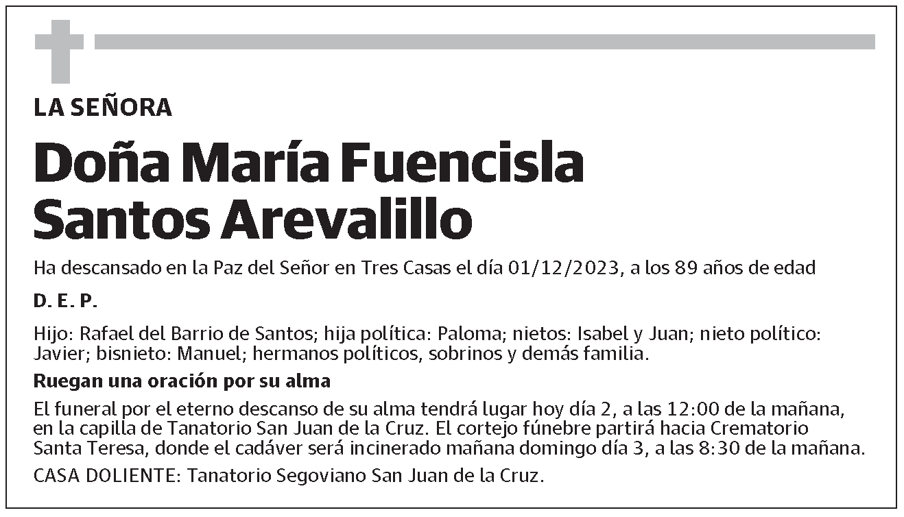 María Fuencisla Santos Arevalillo