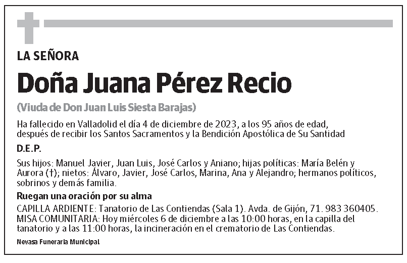 Juana Pérez Recio