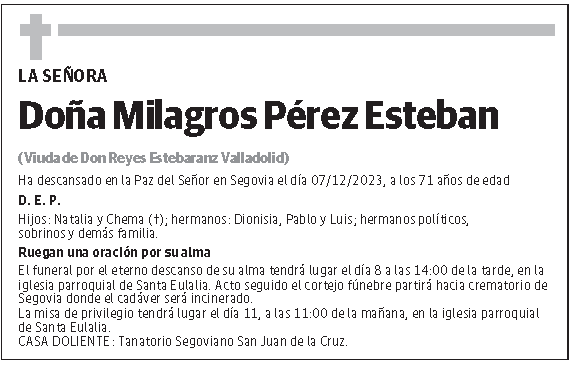 Milagros Pérez Esteban