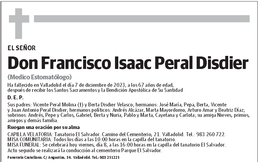 Francisco Isaac Peral Disdier