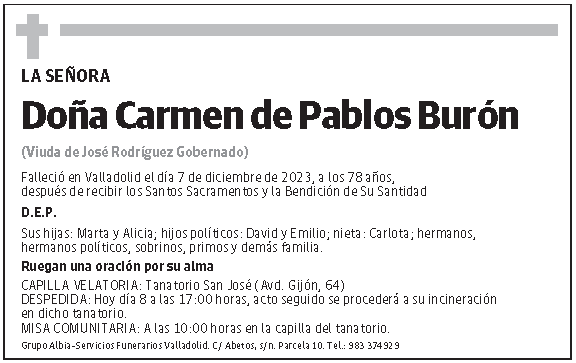 Carmen de Pablos Burón