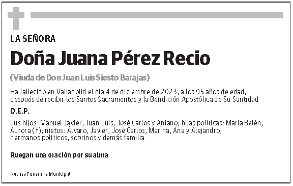 Juana Pérez Recio