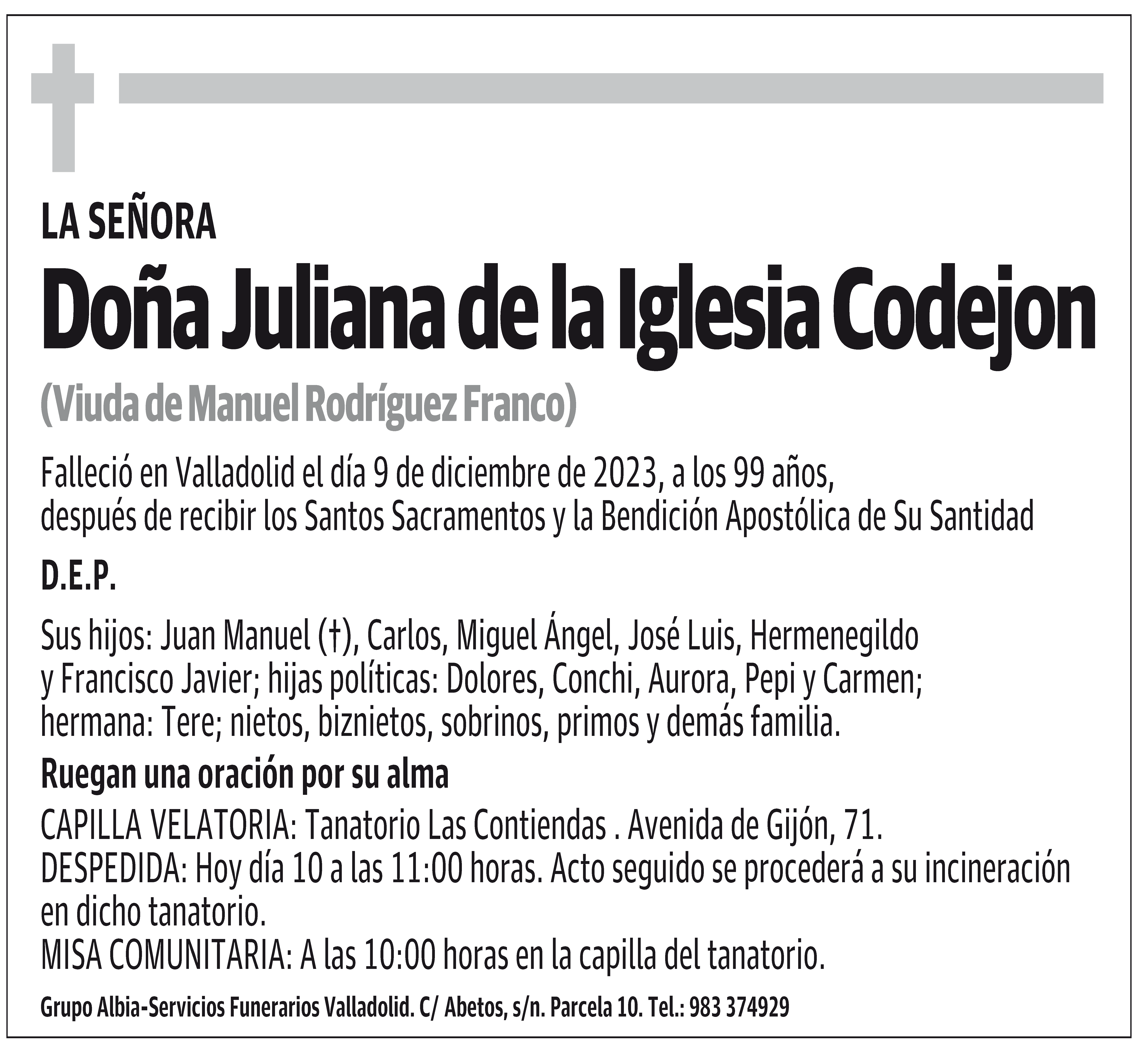 Juliana de la Iglesia Codejon